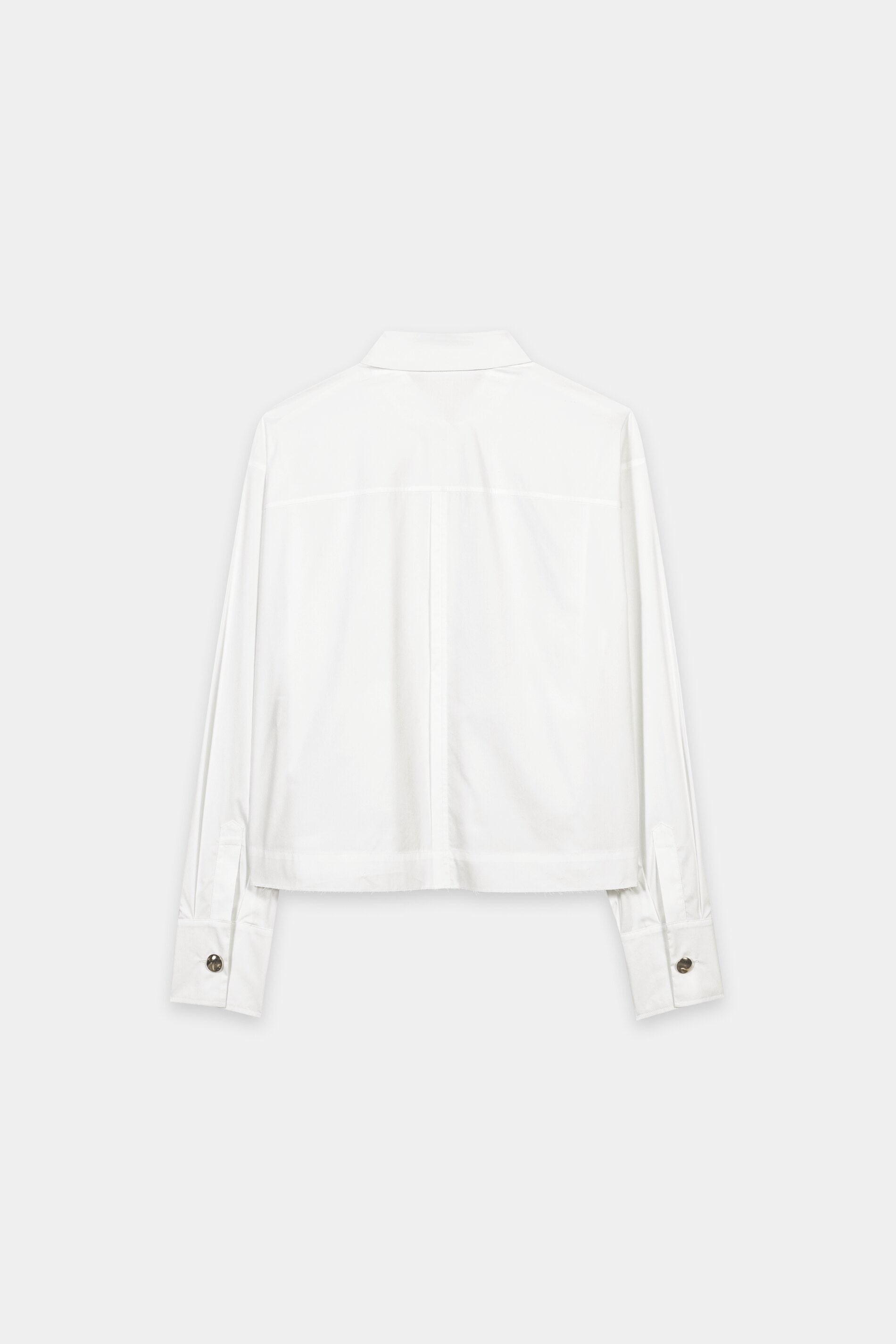 Hemdbluse aus Baumwoll-Mix - white - Standard | Artikel Rück