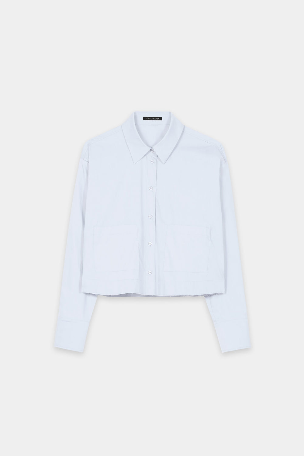 Hemdbluse aus Baumwoll-Mix - light blue - Standard