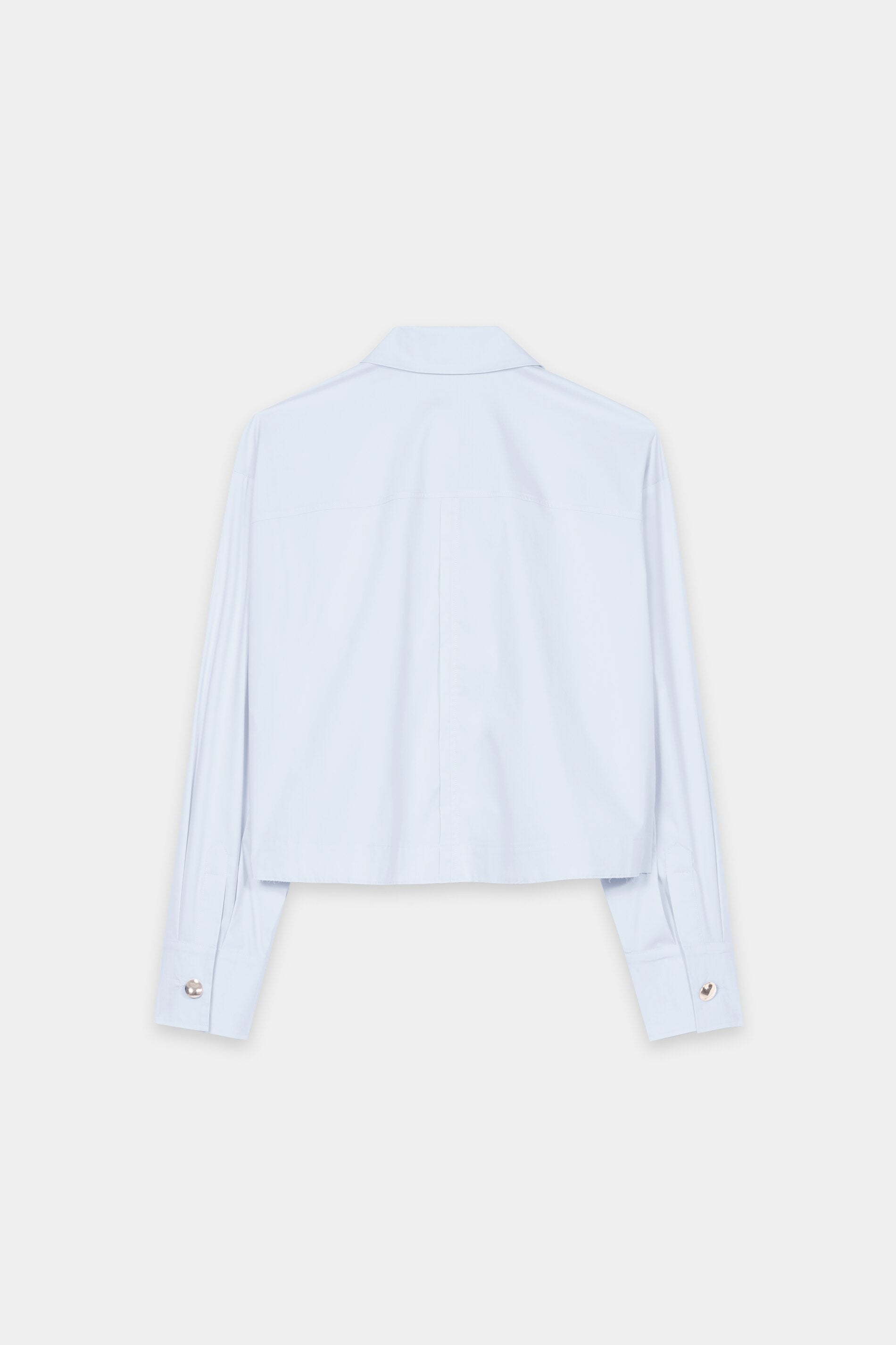 Hemdbluse aus Baumwoll-Mix - light blue - Standard | Artikel Rück