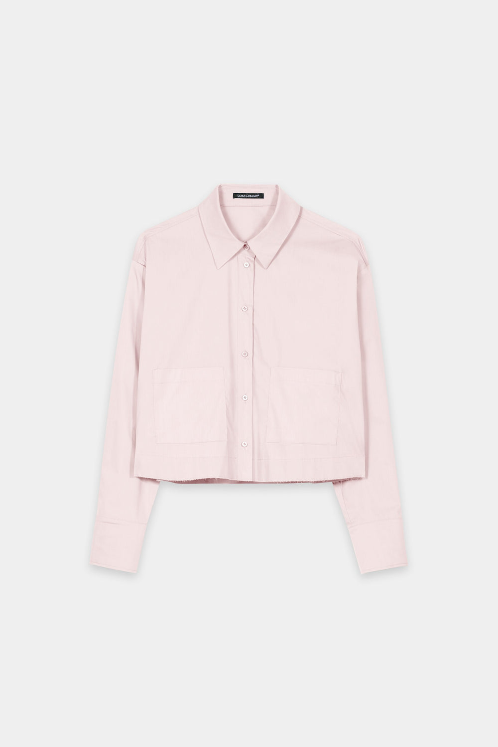 Cotton blend shirt blouse - creamy blush - Standard