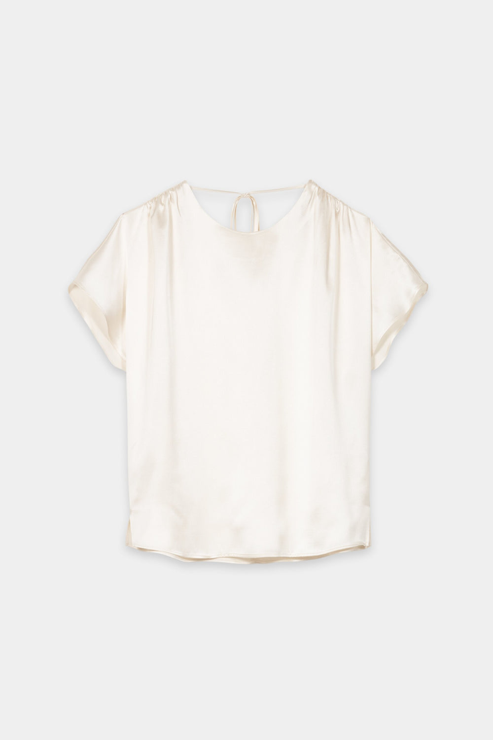 Silk blouse shirt - cream - Standard