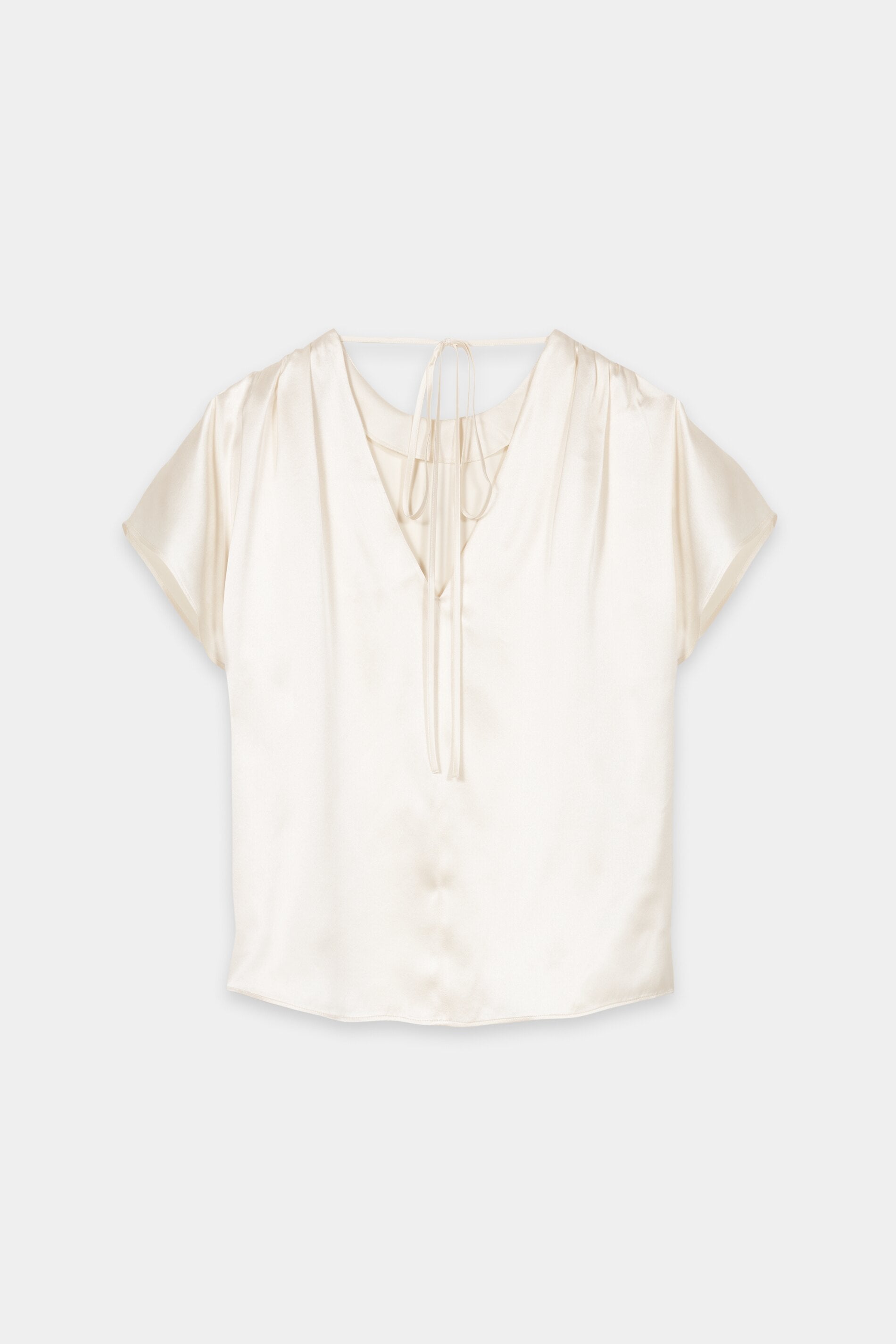 Blusenshirt aus Seide - cream - Standard | Artikel Rück