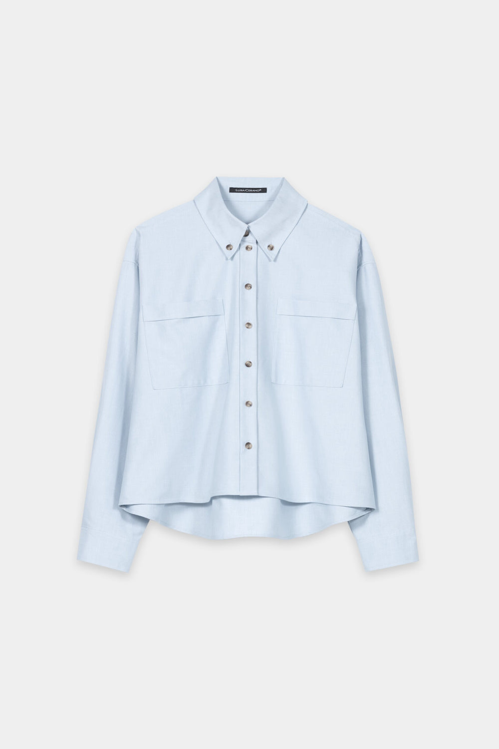 Baumwoll-Hemdbluse - light blue - Standard