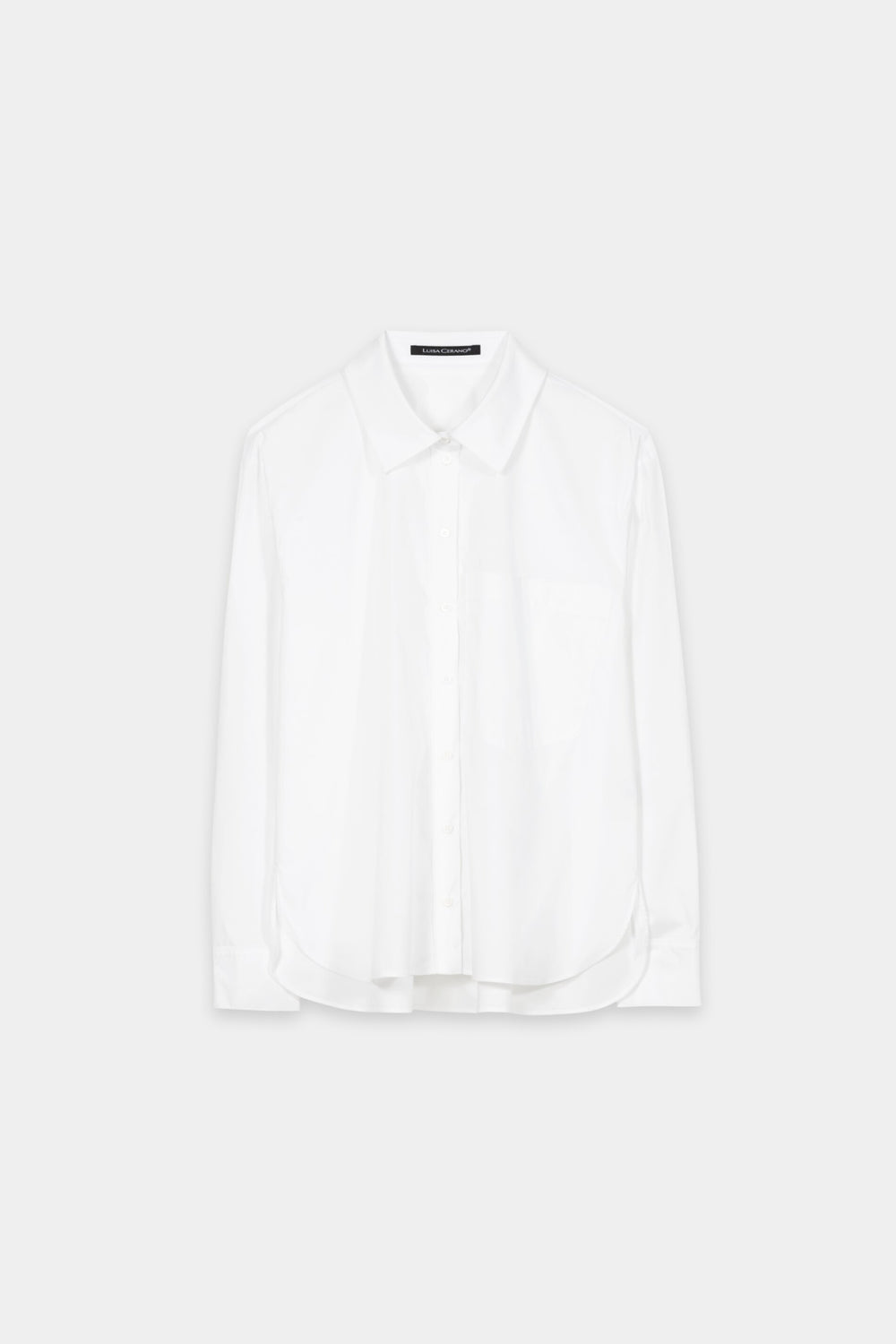 Shirt blouse with ajour embroidery - white - Standard