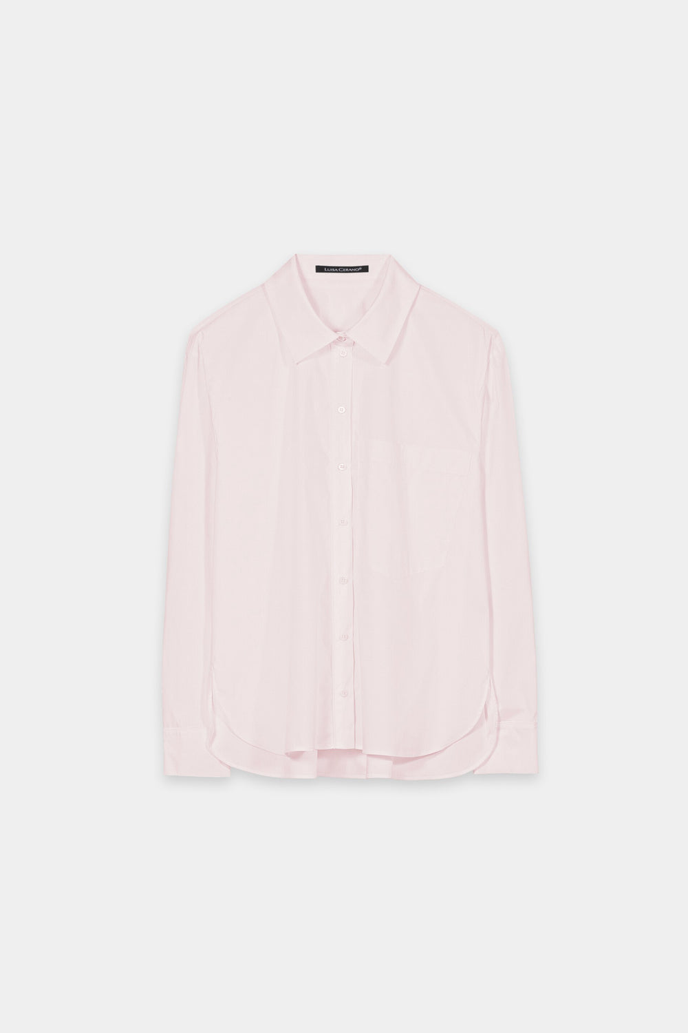 Shirt blouse with ajour embroidery - creamy blush - Standard