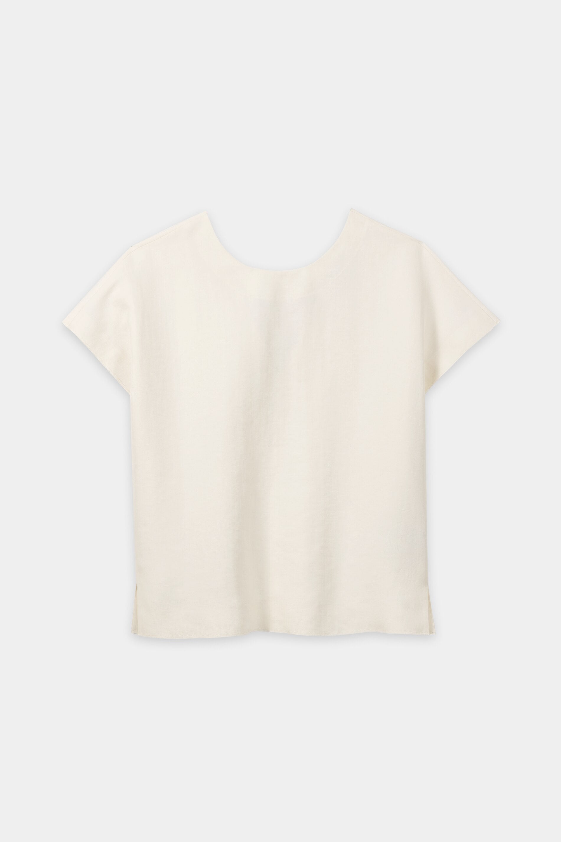 Blusentop aus Leinen-Mix - milk - ohne Fransen | Artikel Front