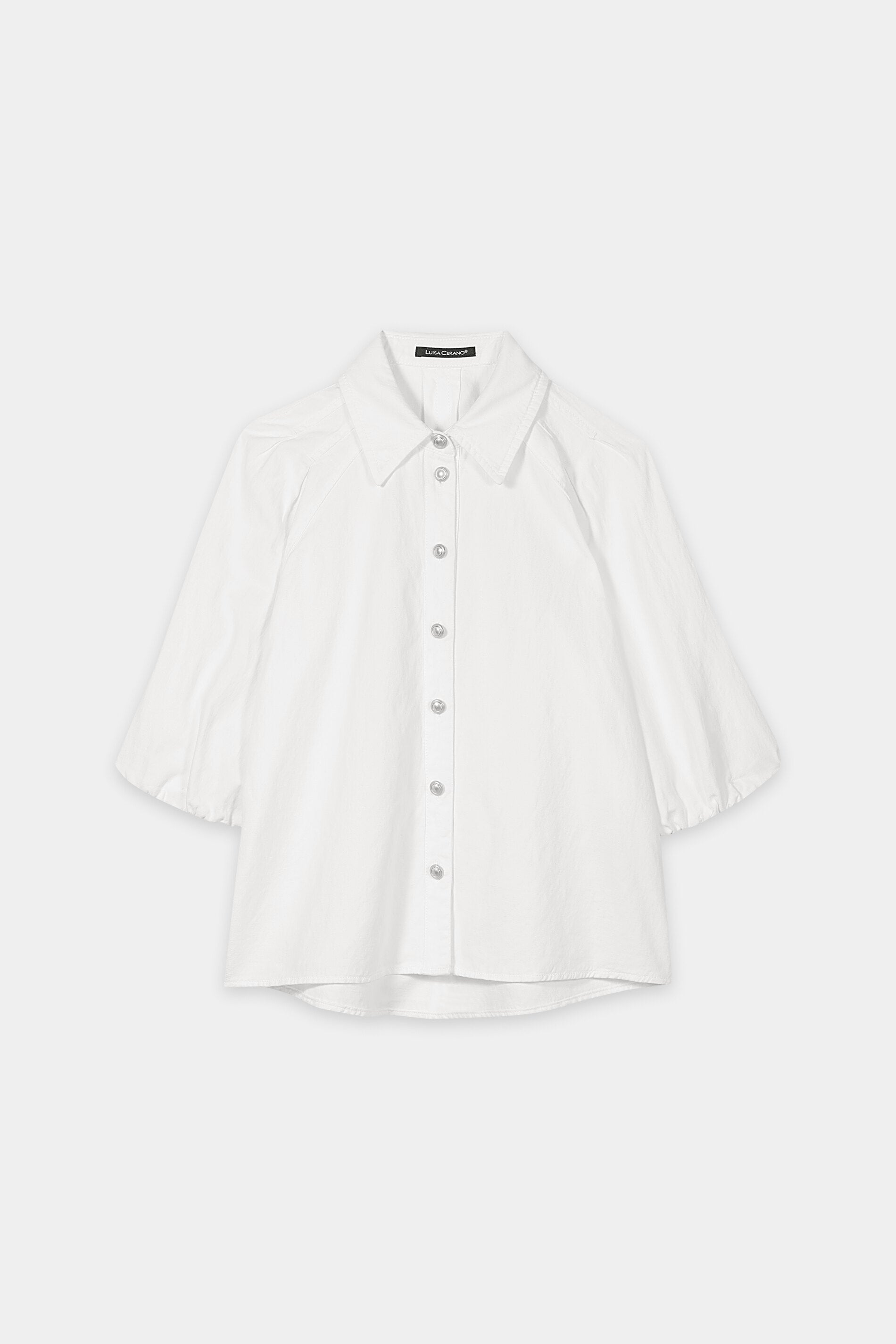 Bluse aus Leinen-Mix - white - Standard | Artikel Front