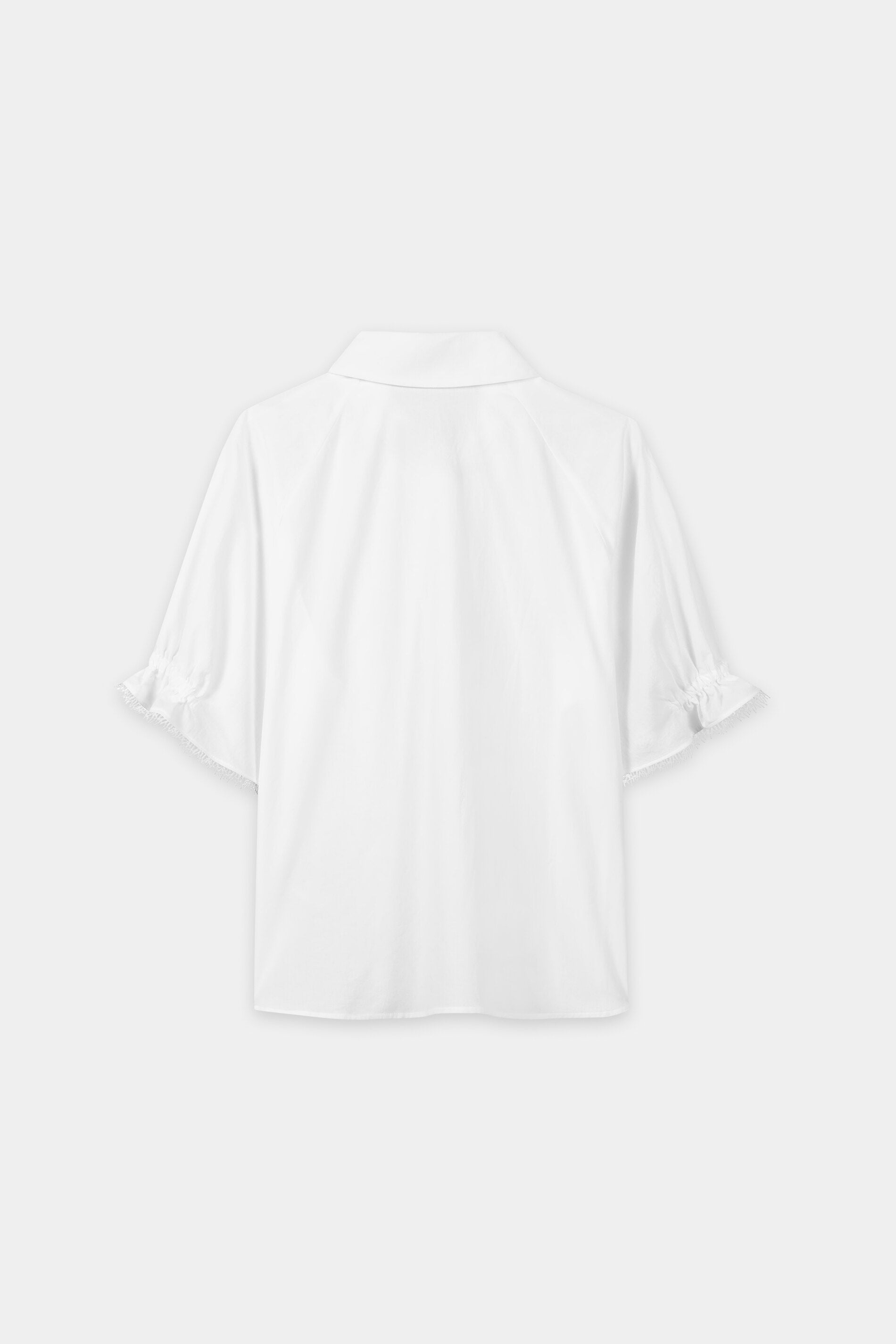 Cotton voile blouse - white - Standard