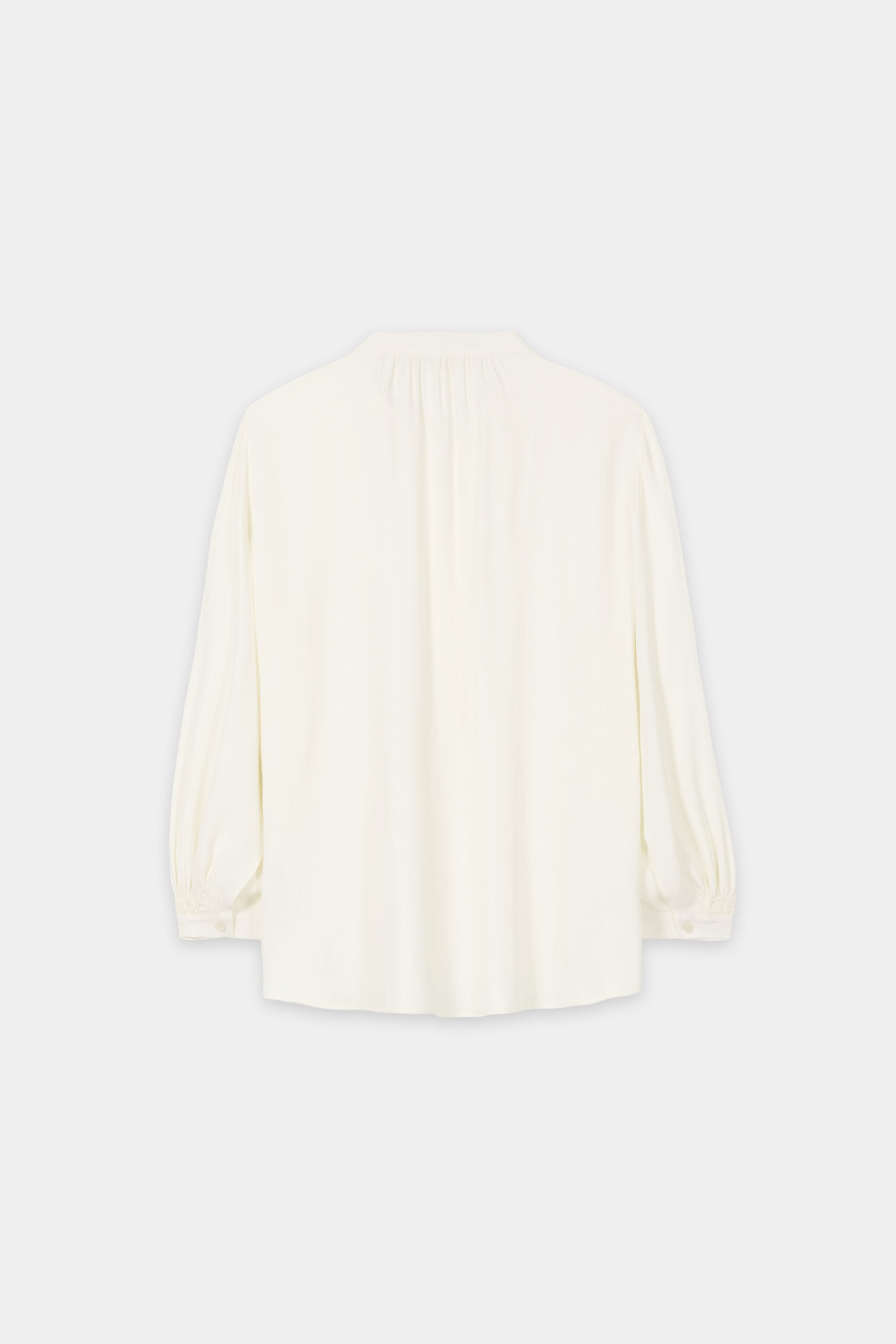 Tunika aus Seiden-Mix - off white - Standard | Artikel Rück