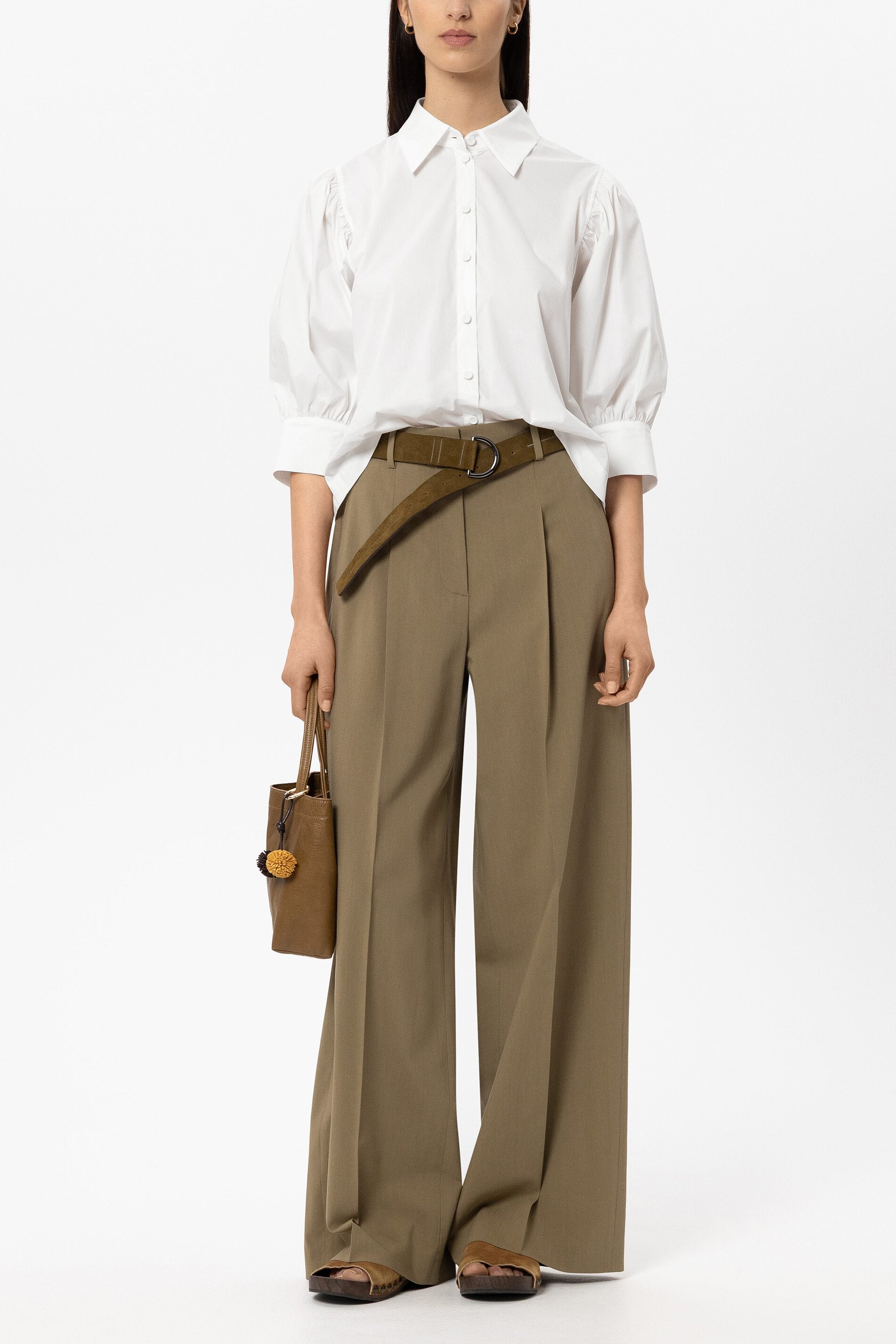 Bluse aus Baumwoll-Mix - white - Standard | Model Front