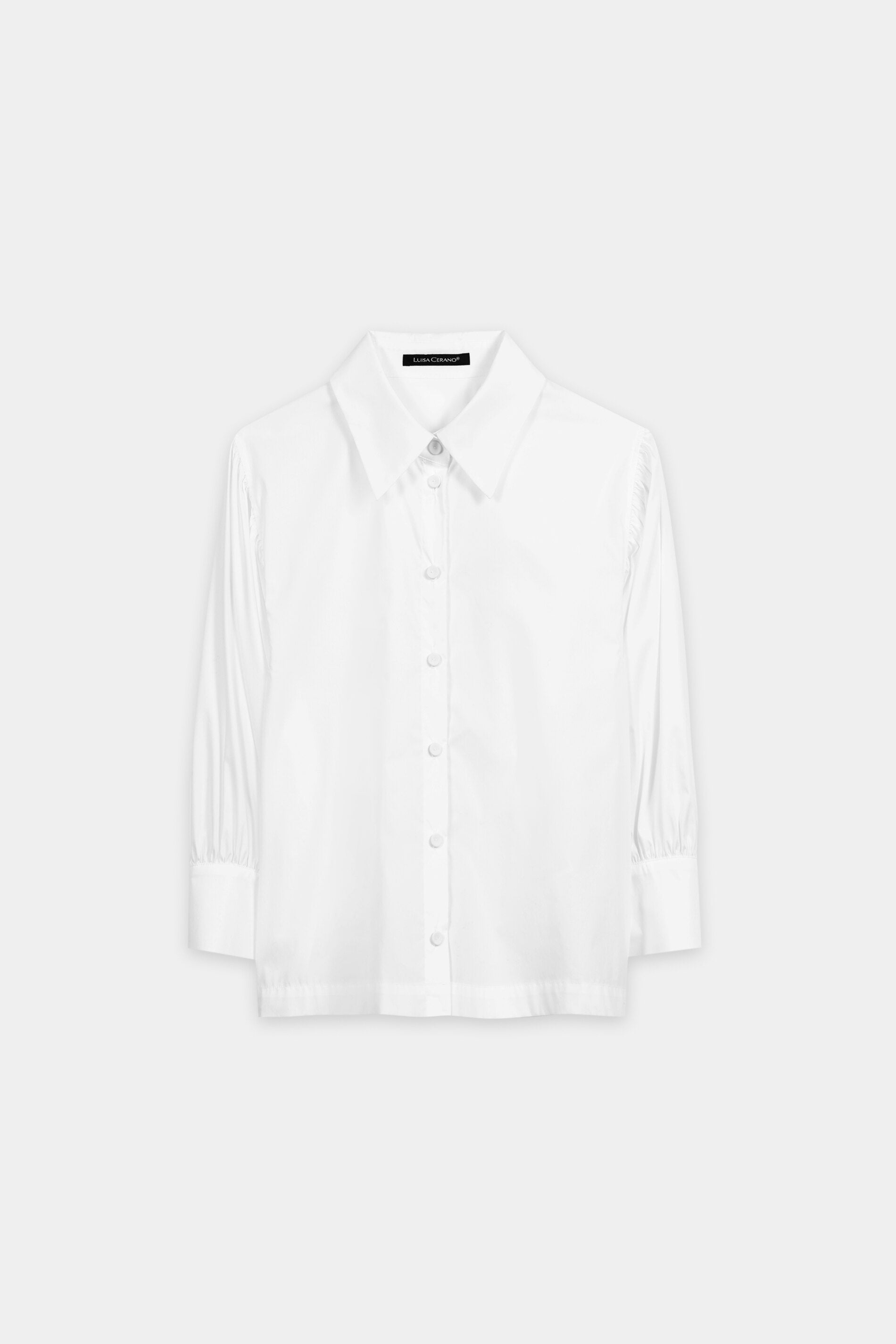 Bluse aus Baumwoll-Mix - white - Standard | Artikel Front