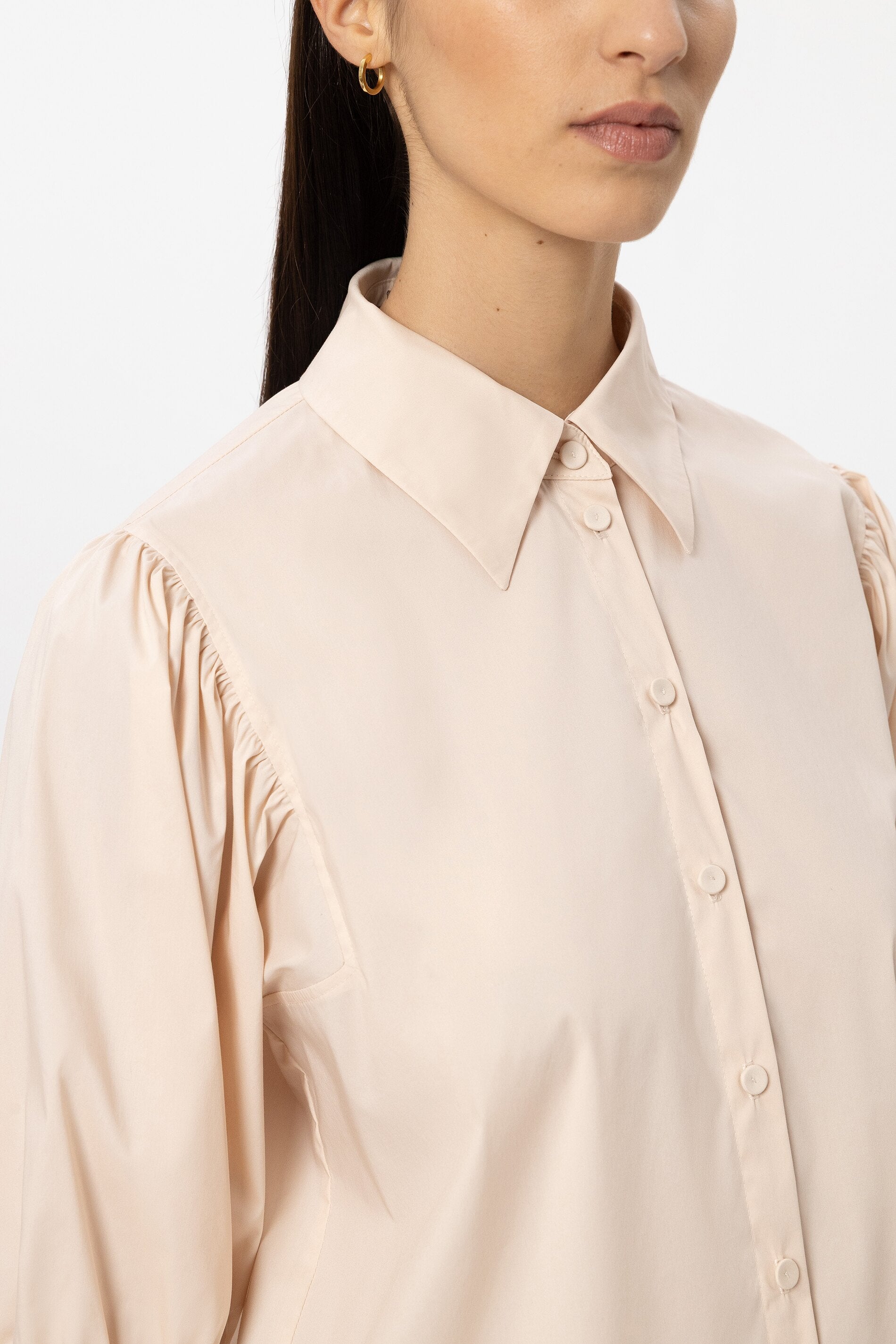 Bluse aus Baumwoll-Mix - powder - Standard | Model Detail