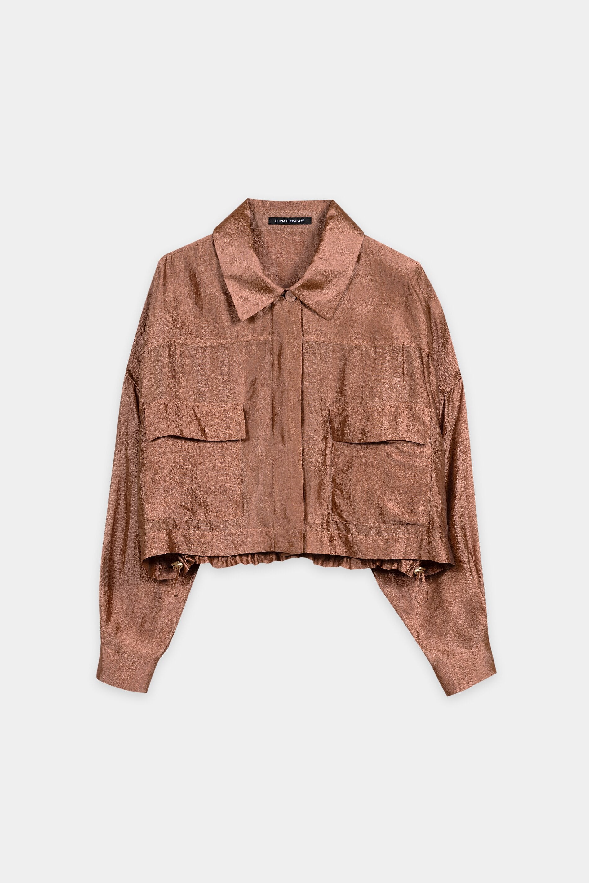 Organza-Overshirt - brick - Standard | Artikel Front