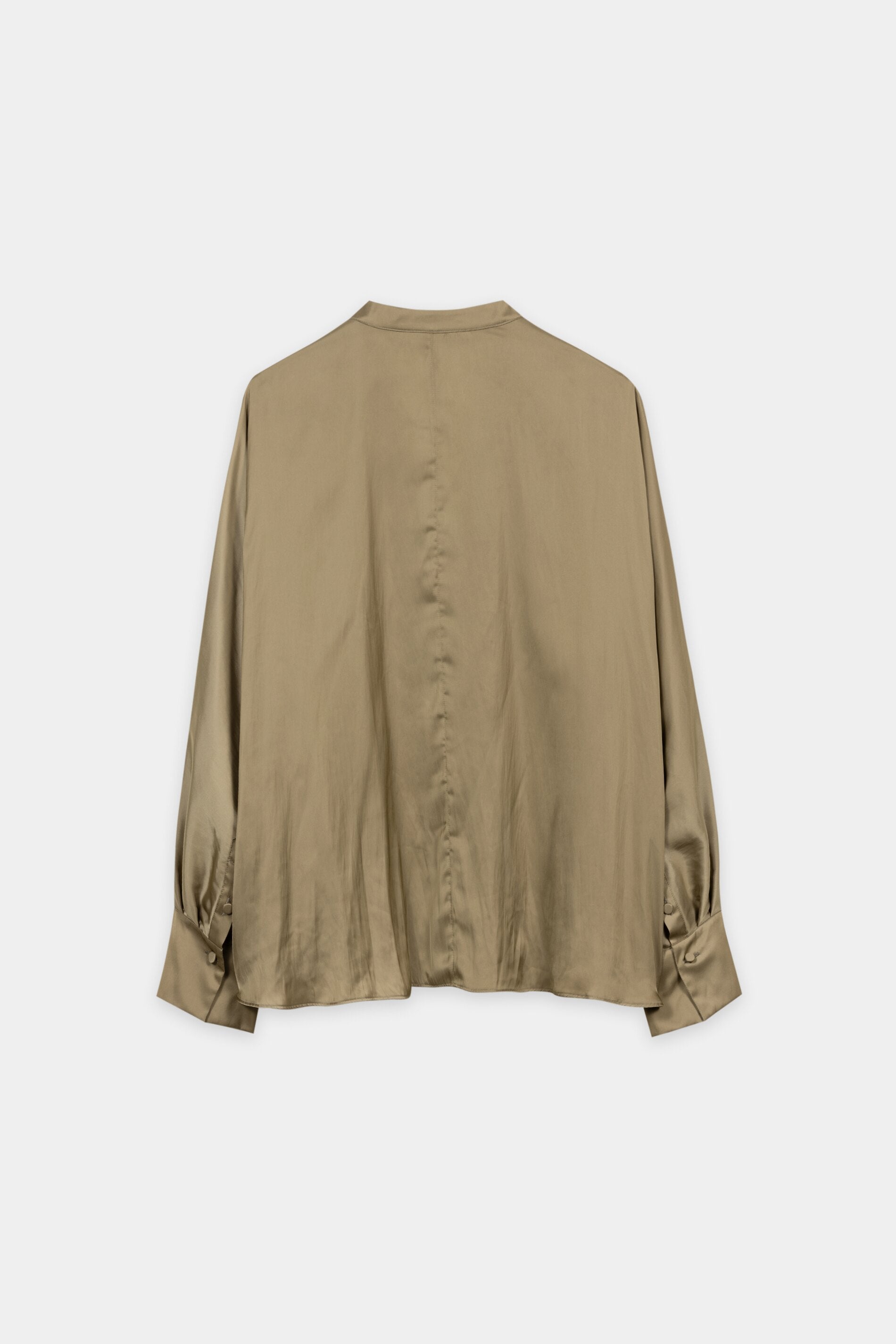 Satin-Cape-Bluse - salbei - Standard | Artikel Rück