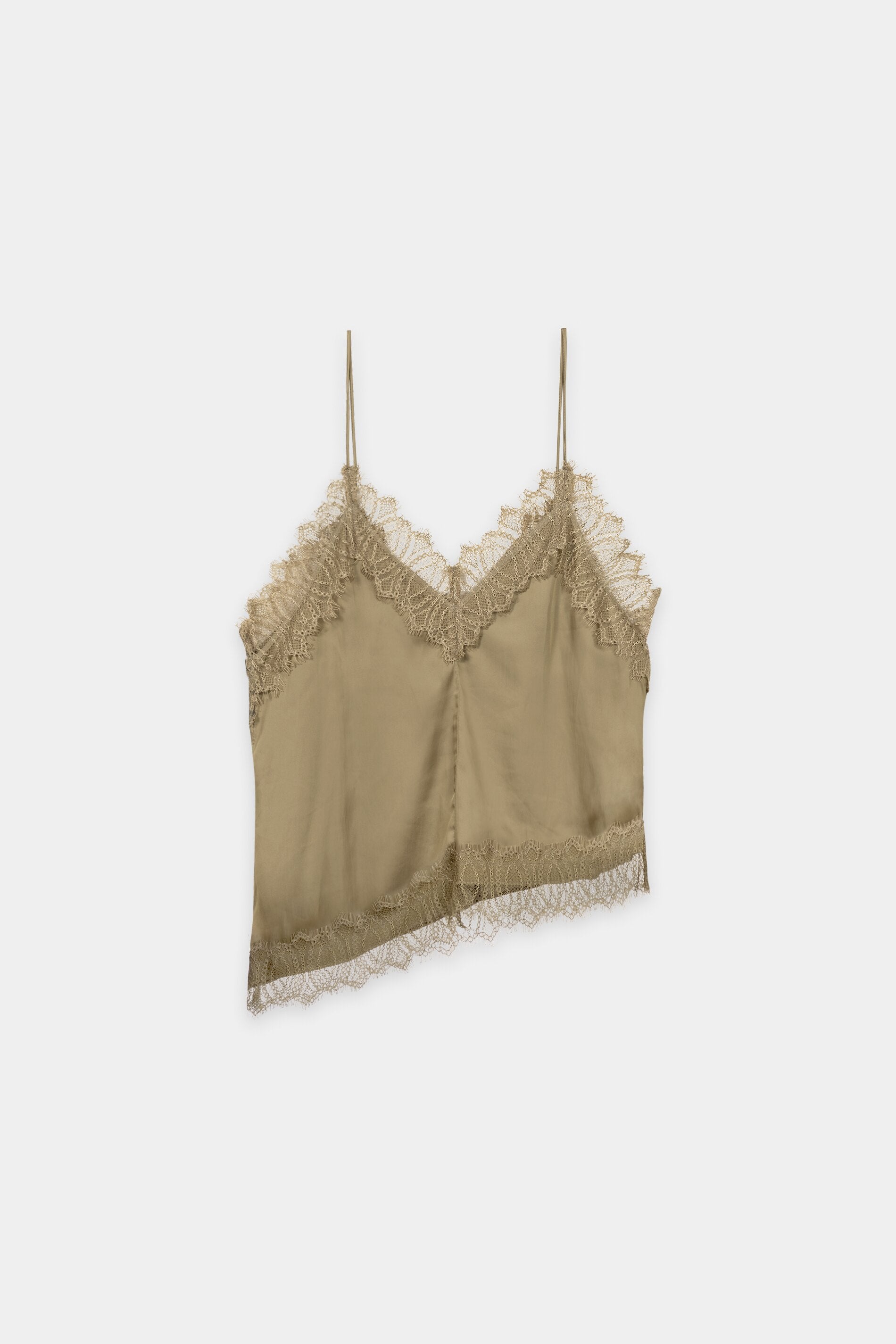 Satin-Lingerie-Top - salbei - Standard | Artikel Rück