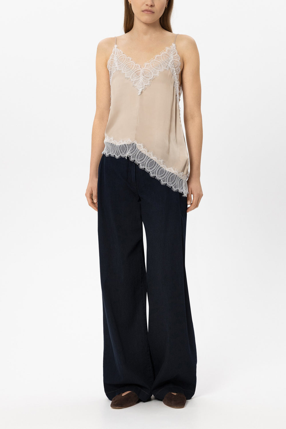Satin-Lingerie-Top - cappuccino - Standard