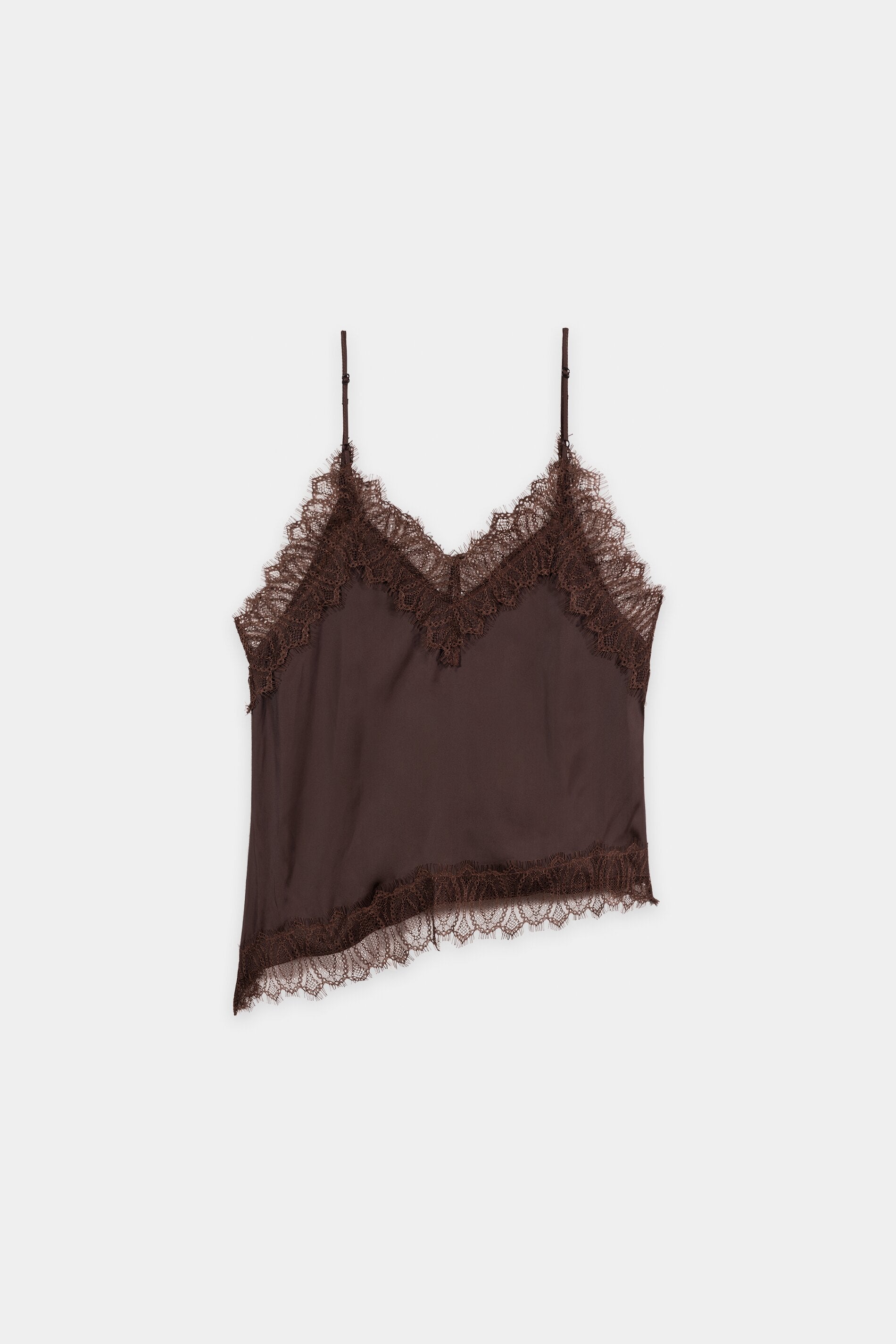 Satin-Lingerie-Top - marone - Standard | Artikel Rück