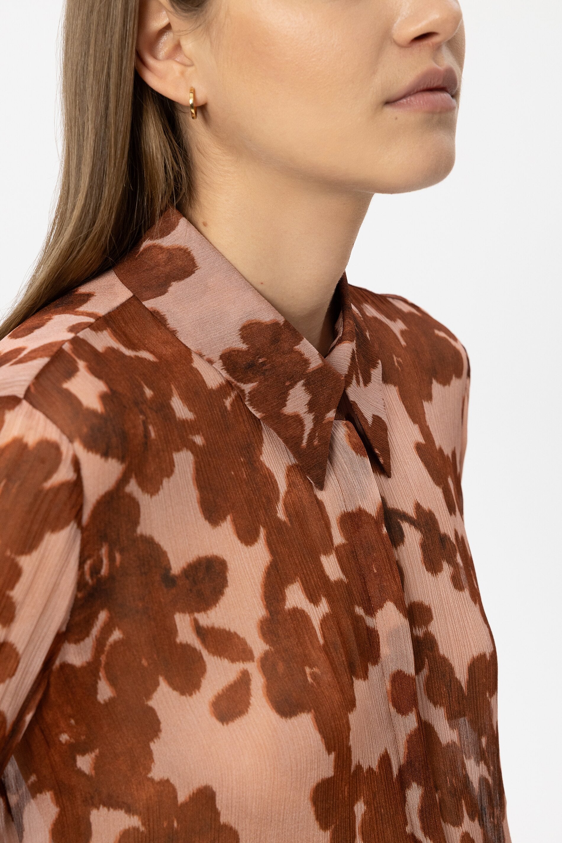 Bluse mit Flower-Print - multi - Standard | Model Detail