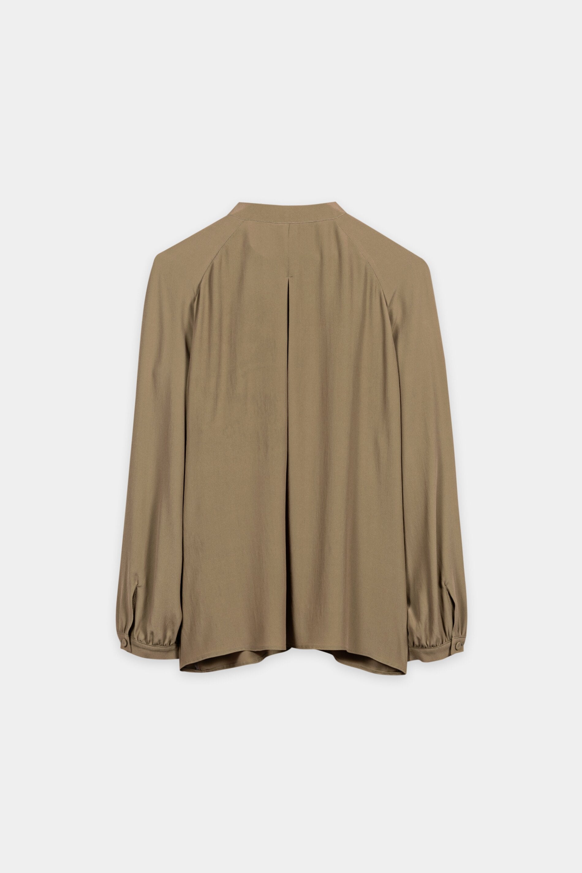 Bluse aus Seiden-Mix - salbei - Standard | Artikel Rück