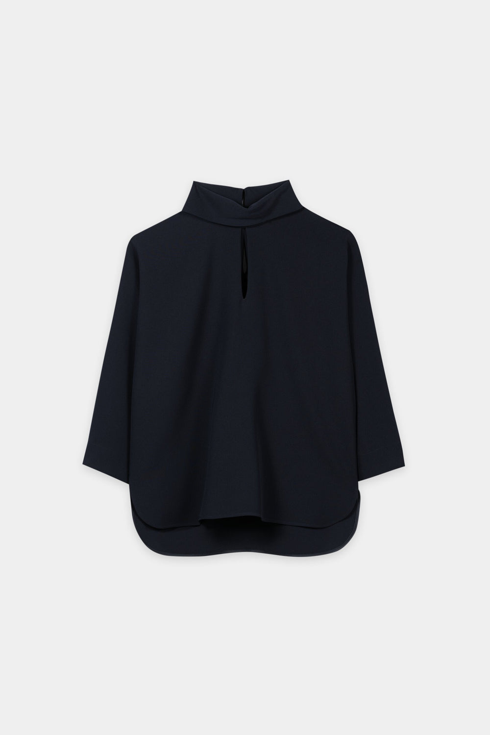 Kurzarm-Blusentop - winter navy - Standard