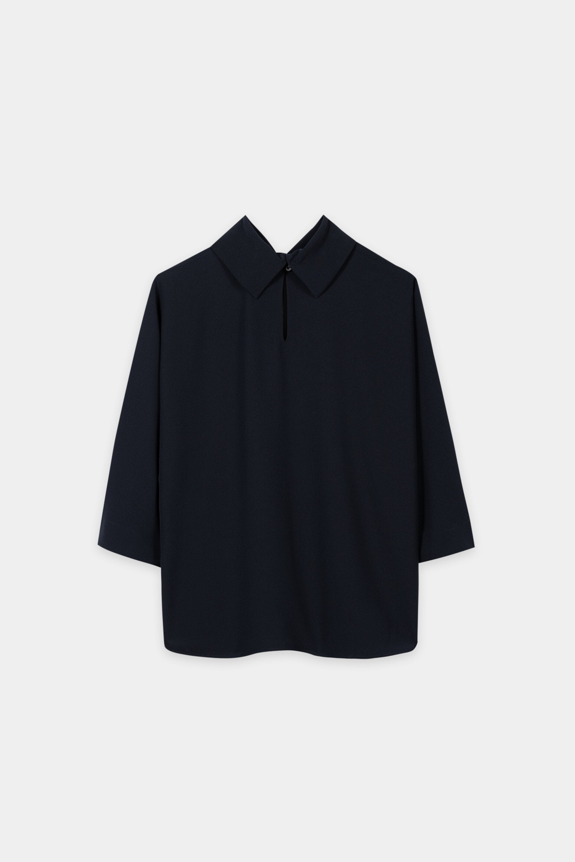 Kurzarm-Blusentop - winter navy - Standard | Artikel Rück