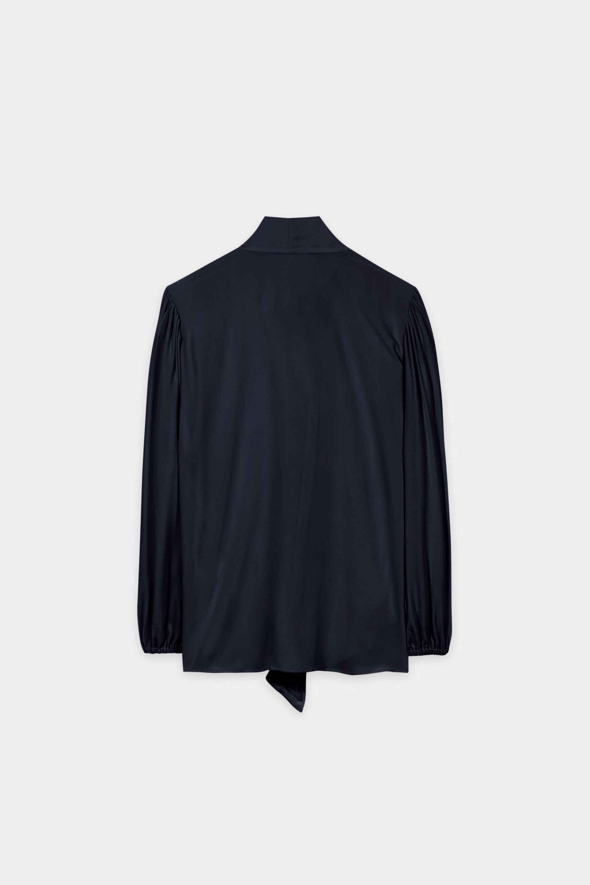 Schluppenbluse aus Seiden-Mix - winter navy - Standard | Artikel Rück