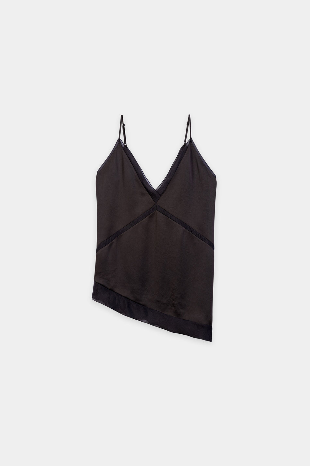 Satin-Organza-Top - truffle - Standard