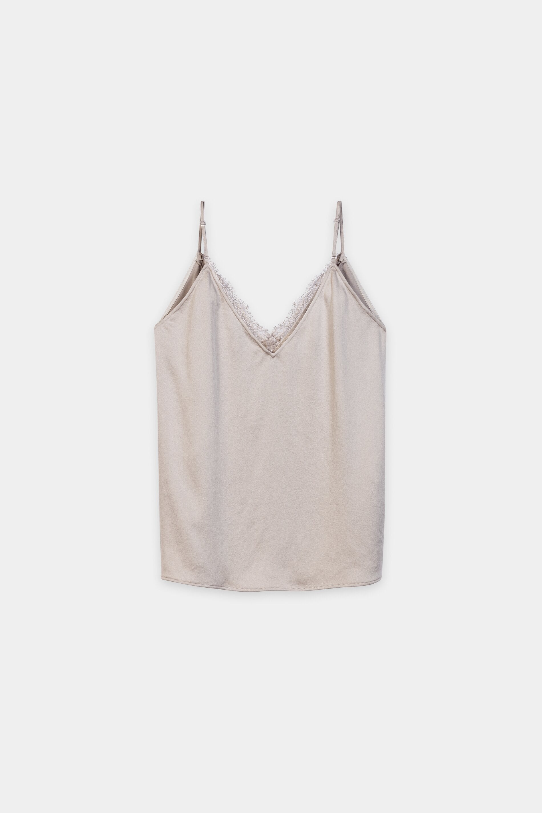 Satin-Lingerie-Top - pearl - Standard | Artikel Rück