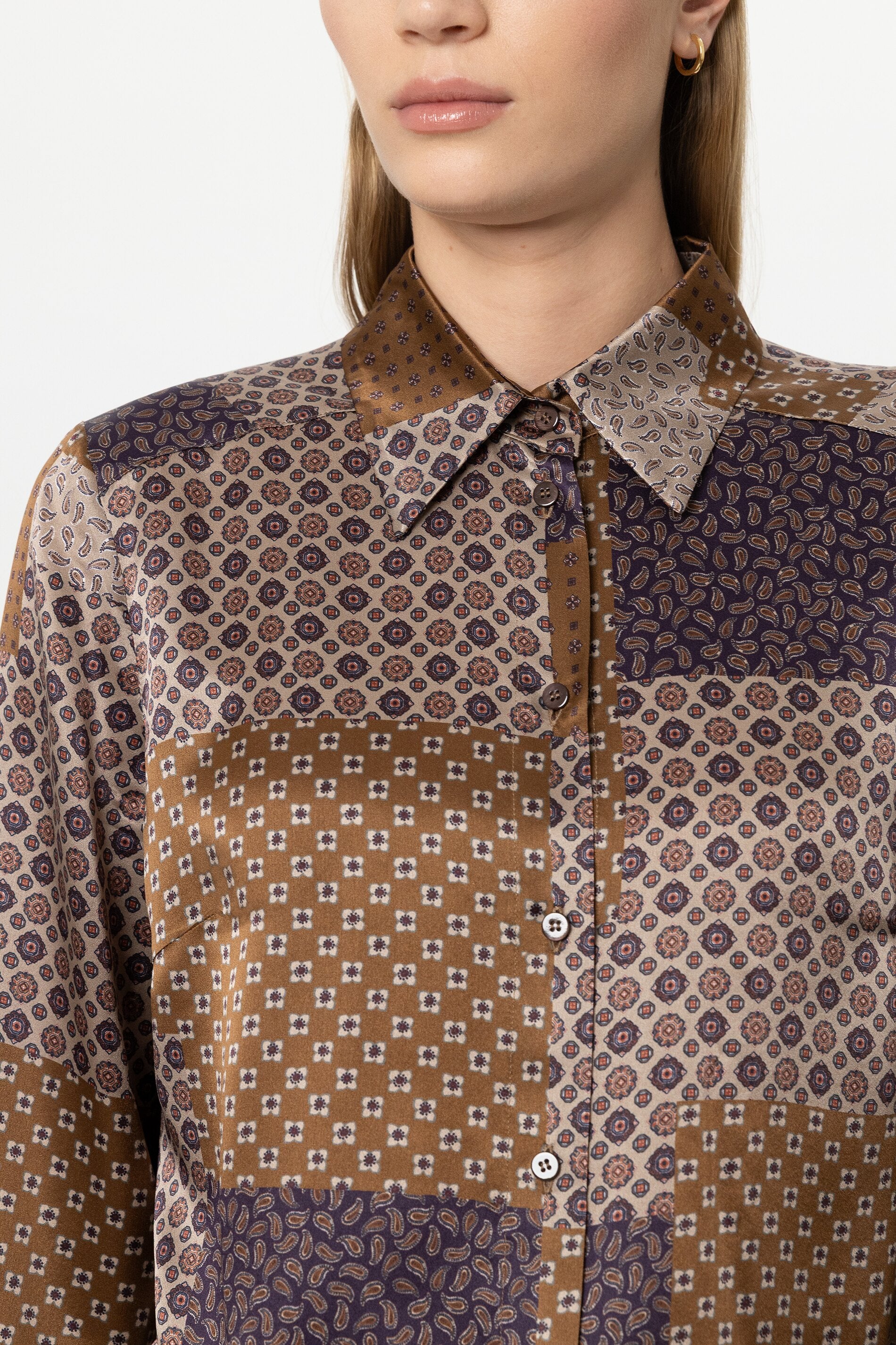 Hemdbluse mit Pattern-Print - multi - Standard | Model Detail