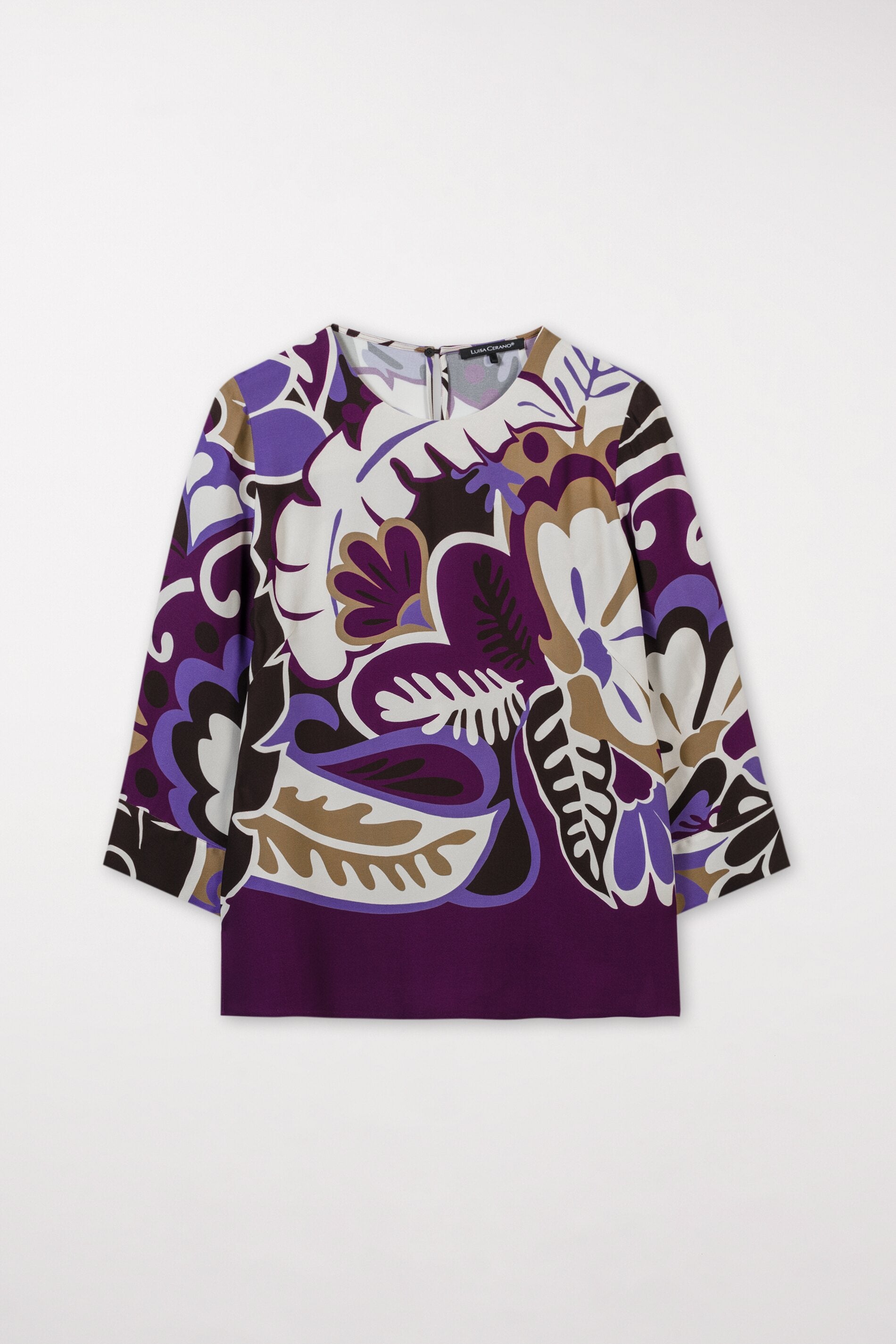 Bluse mit Flower-Print - multi - Standard | Artikel Front