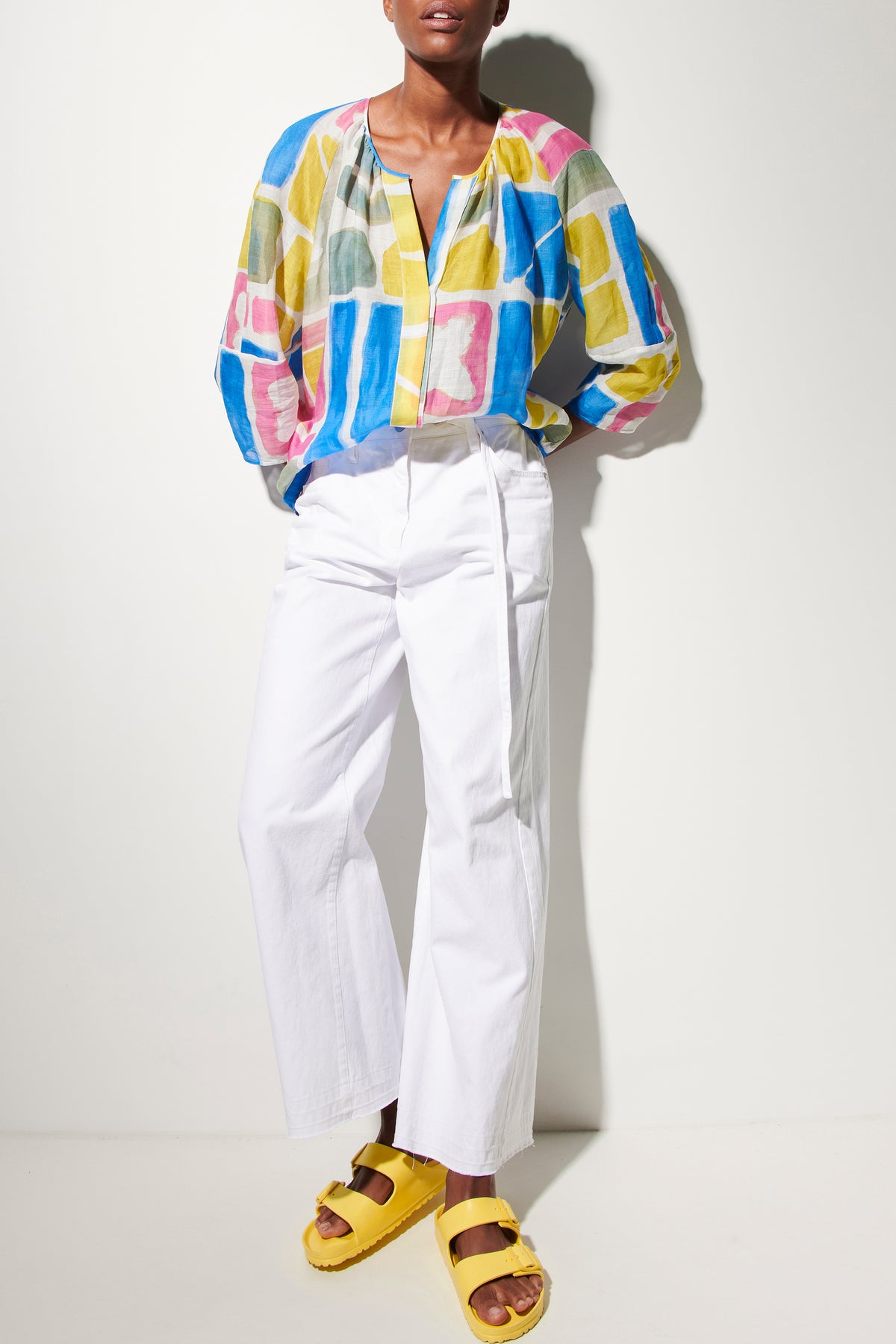 Tunikabluse mit Ethnic-Print - multi playful ethnic print - Standard | Model Front