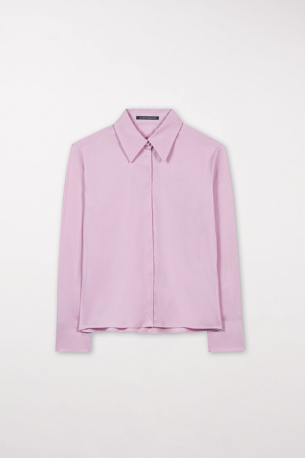 Cotton shirt blouse - faded lavender - Standard