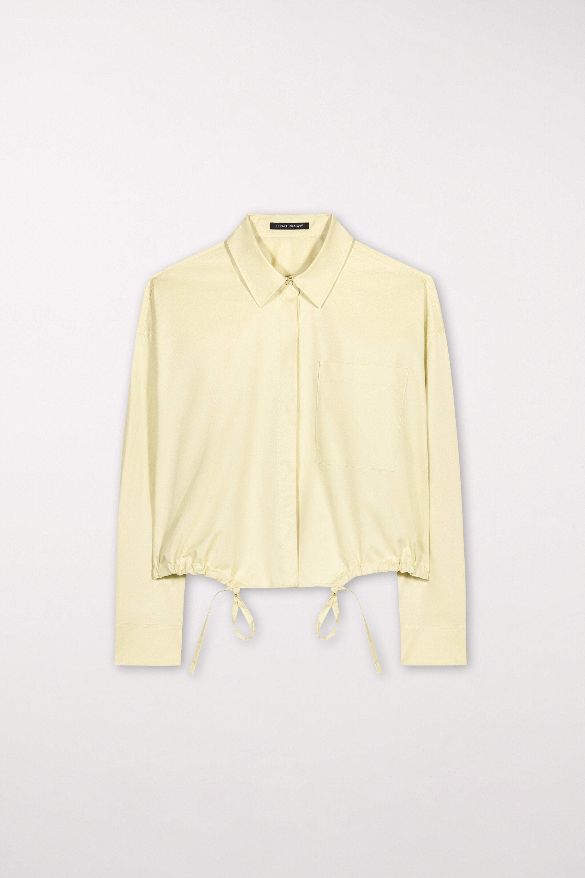 Gabardine-Blousonbluse - pale citron - Standard | Artikel Front