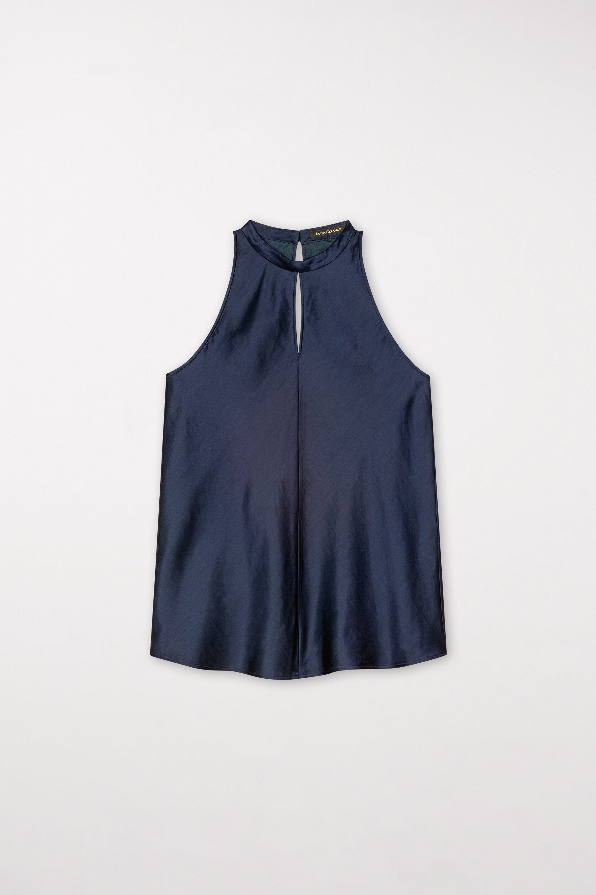 Satin-Top - dark navy - Standard | Artikel Front