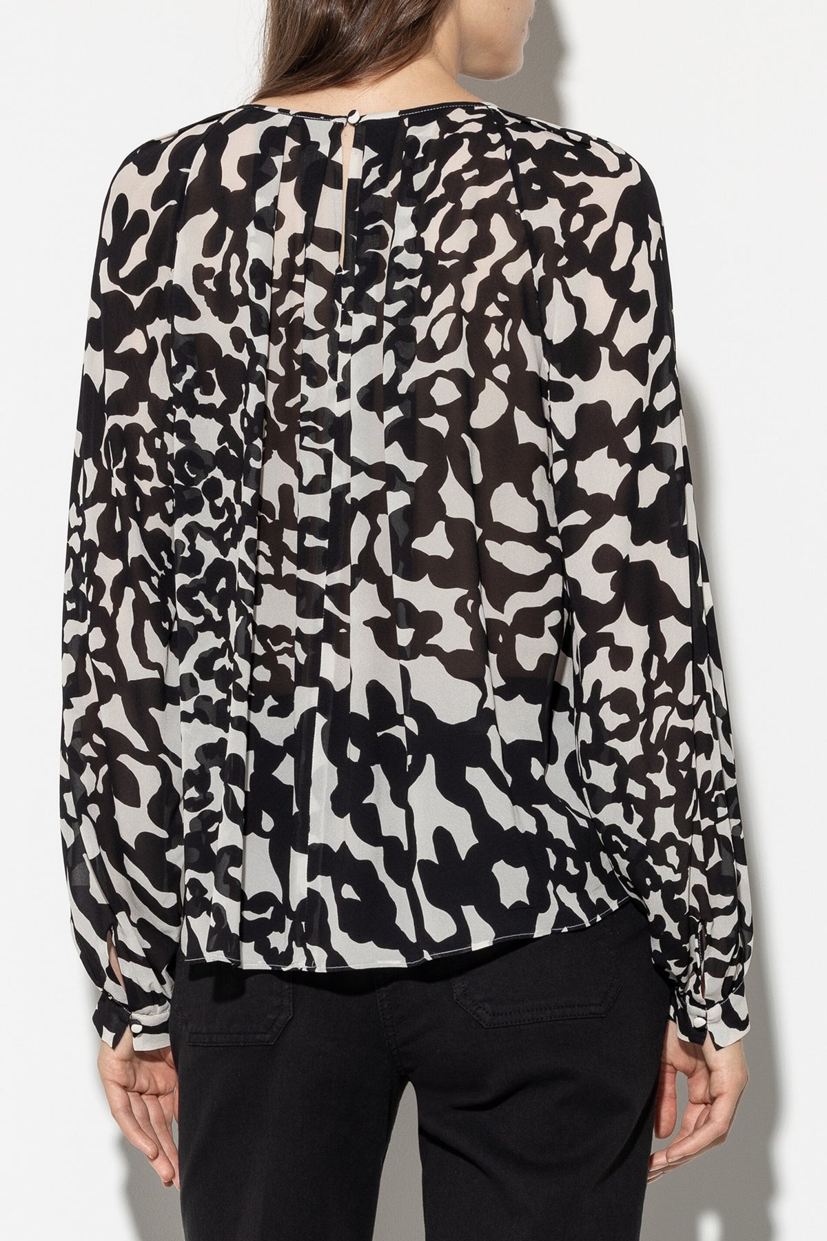 Tunikabluse mit Animal-Print - multi - Standard | Model Rück