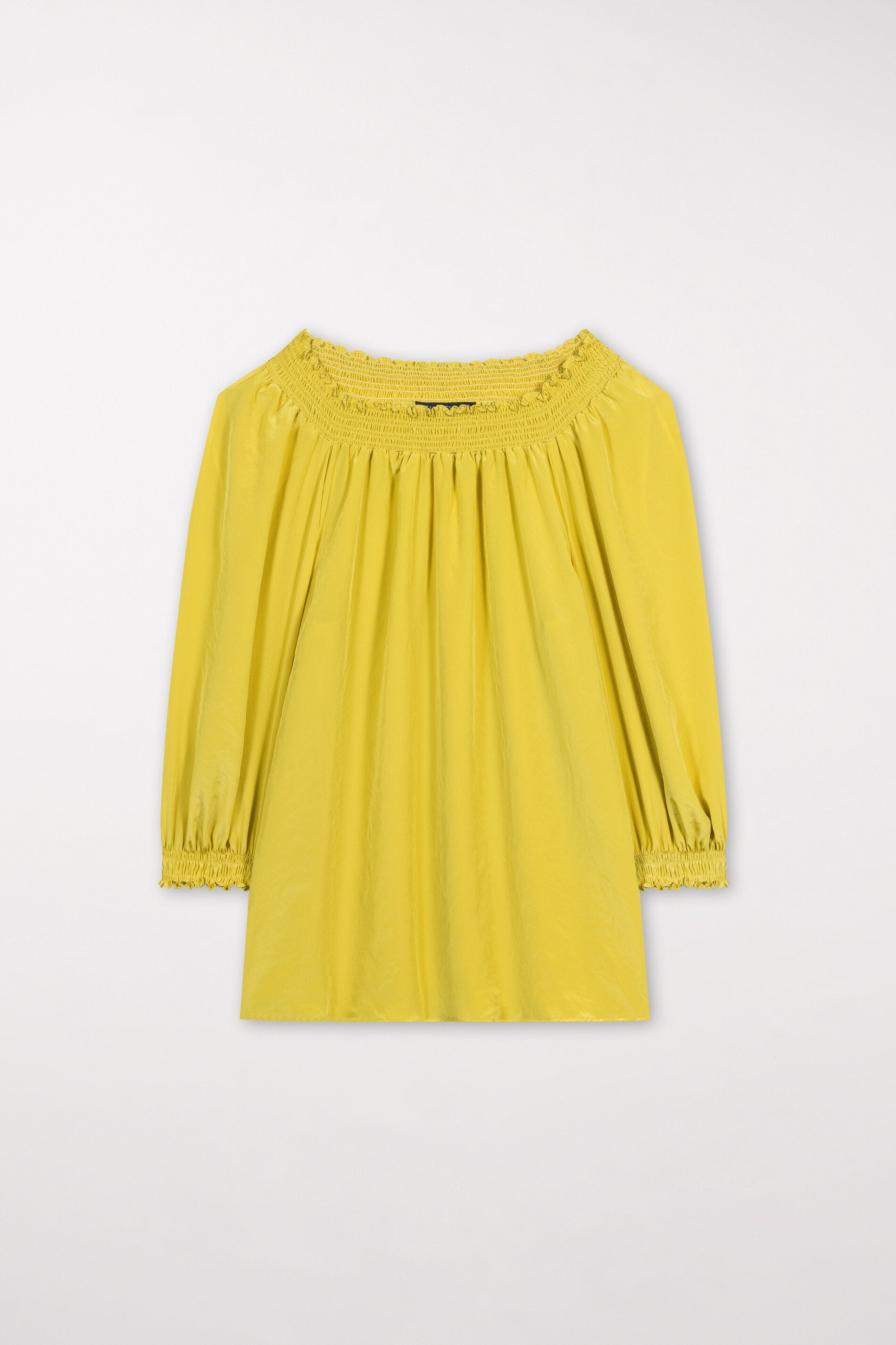 Tunika mit Carmen-Ausschnitt - lemon - Standard | Artikel Front
