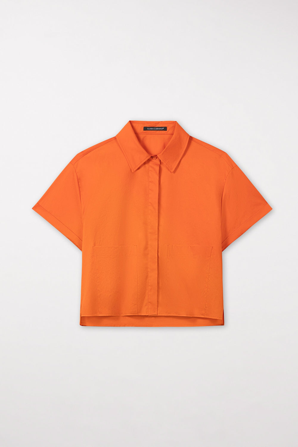 Shirt blouse with pockets - burnt orange - Standard