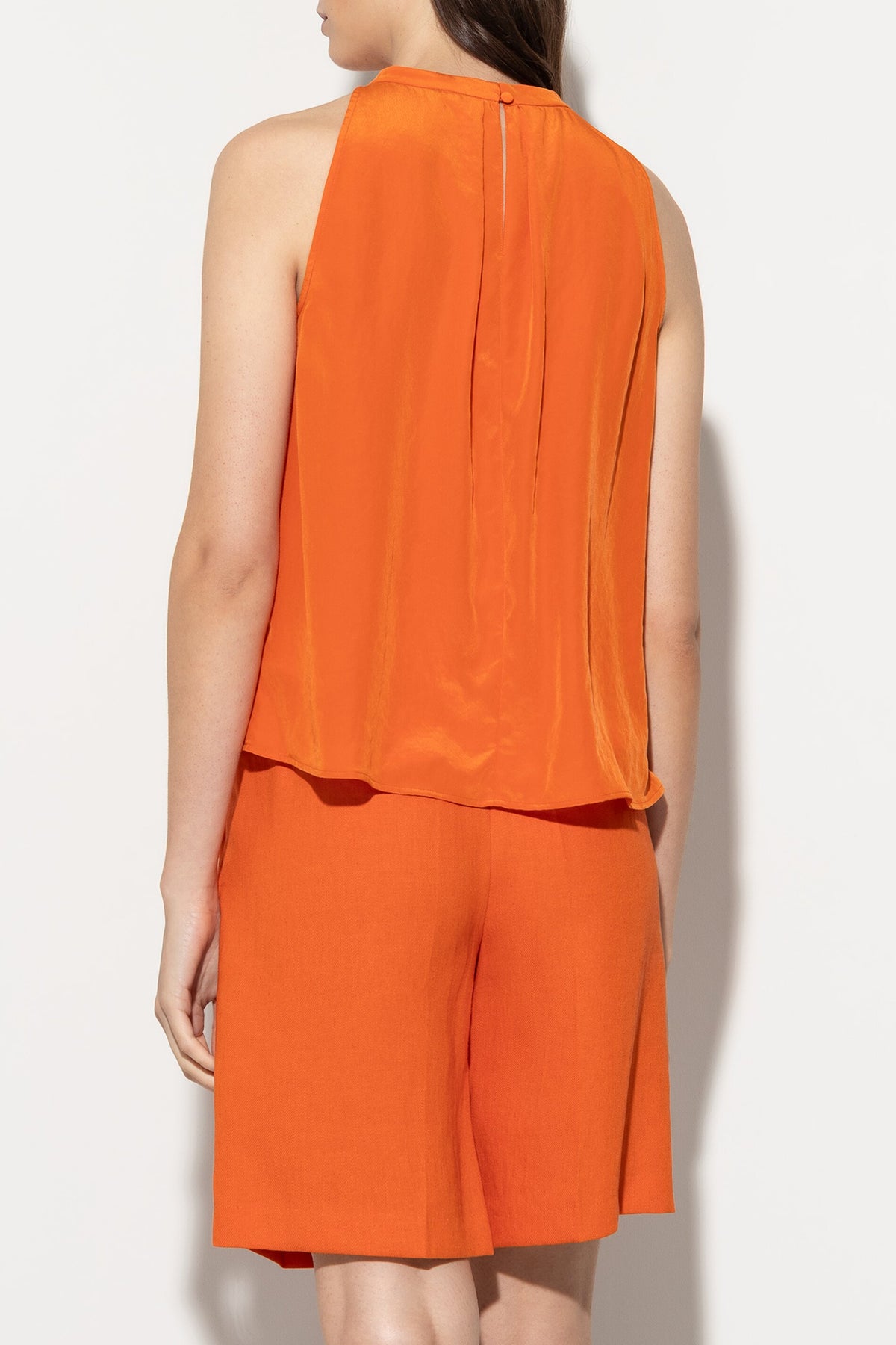 Neckholder-Top - burnt orange - Standard | Model Rück