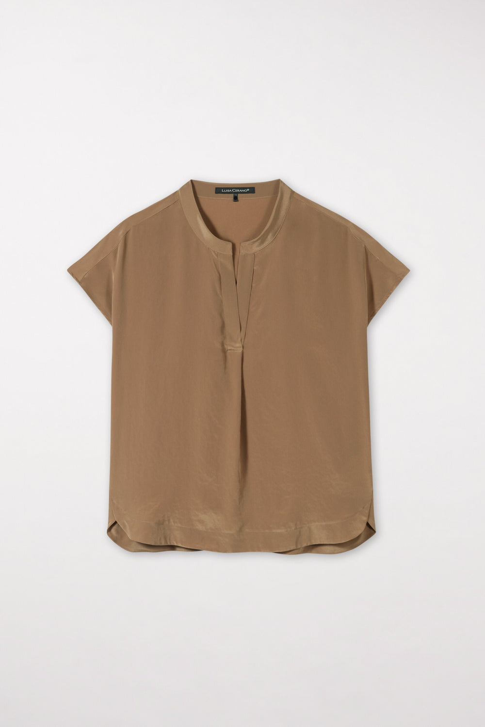 Tunika mit Poloblende - tobacco - Standard