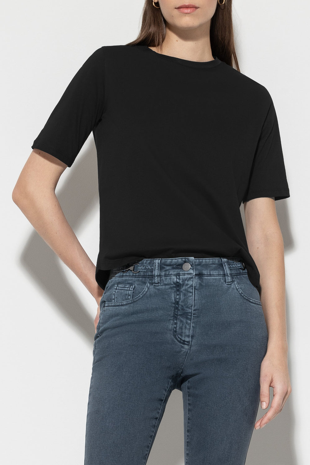 Basic-T-Shirt - black - Standard