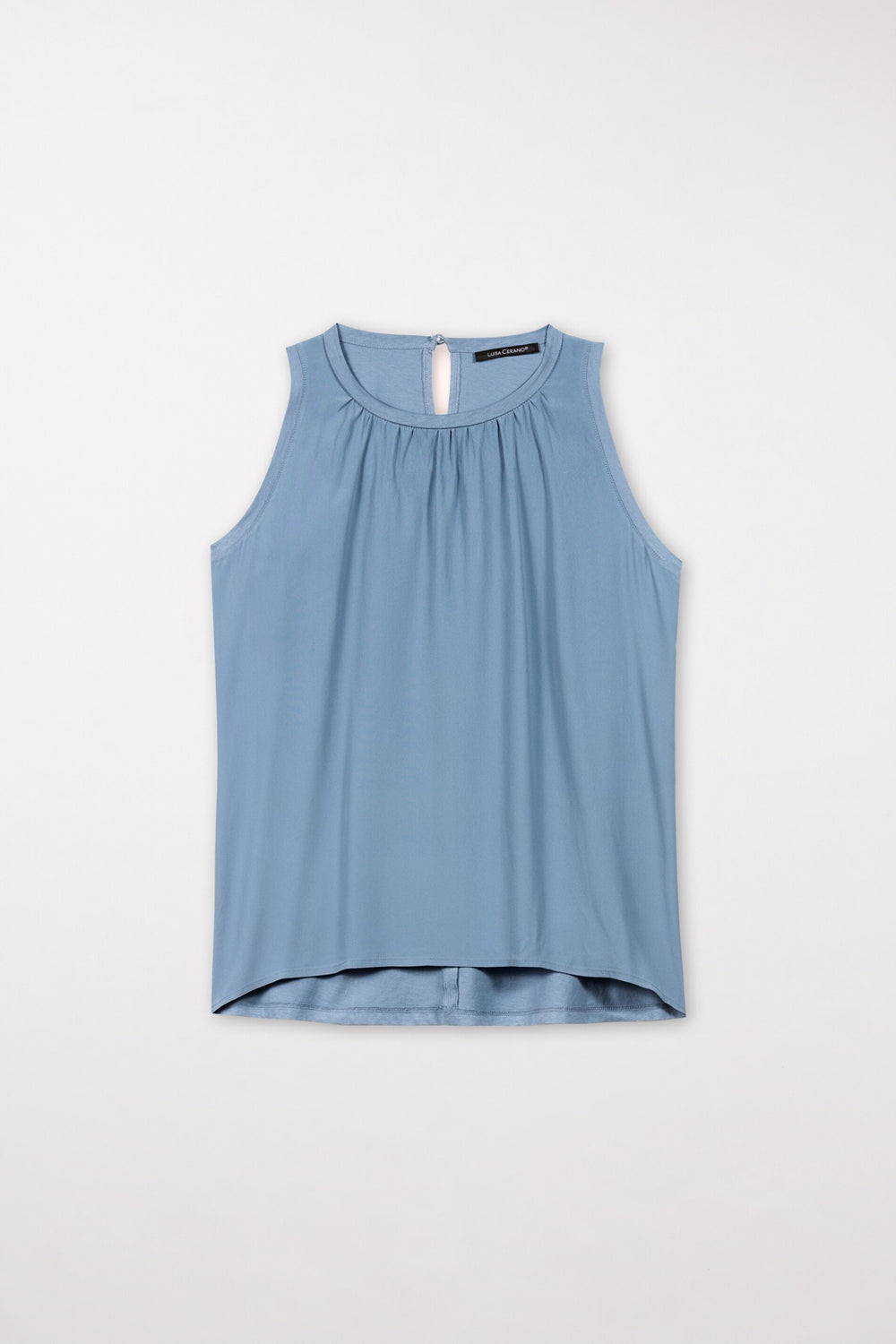 Top mit Glitzersteinen - smoky blue - Standard