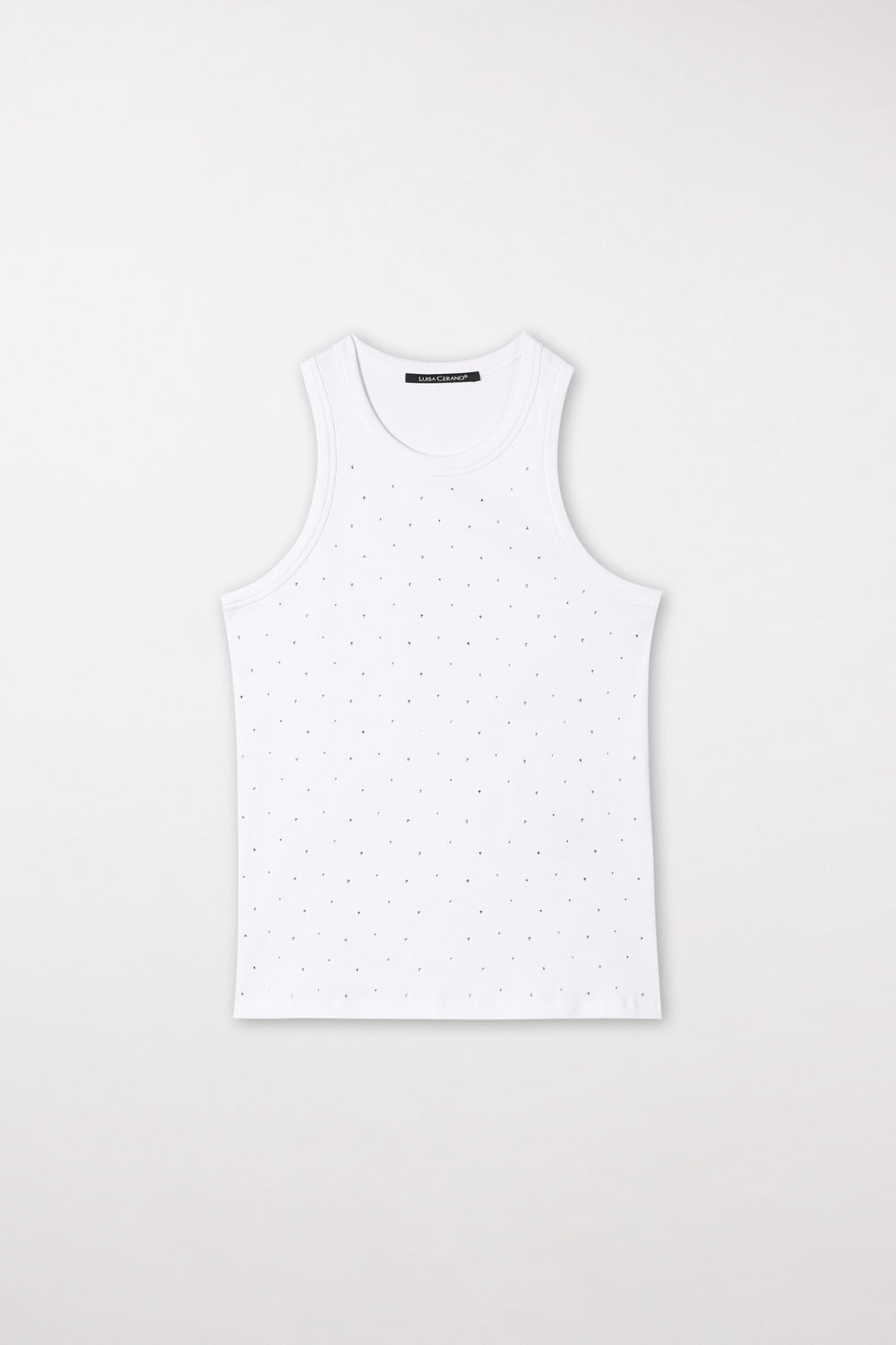 Tanktop mit Strass-Steinen - white - Standard
