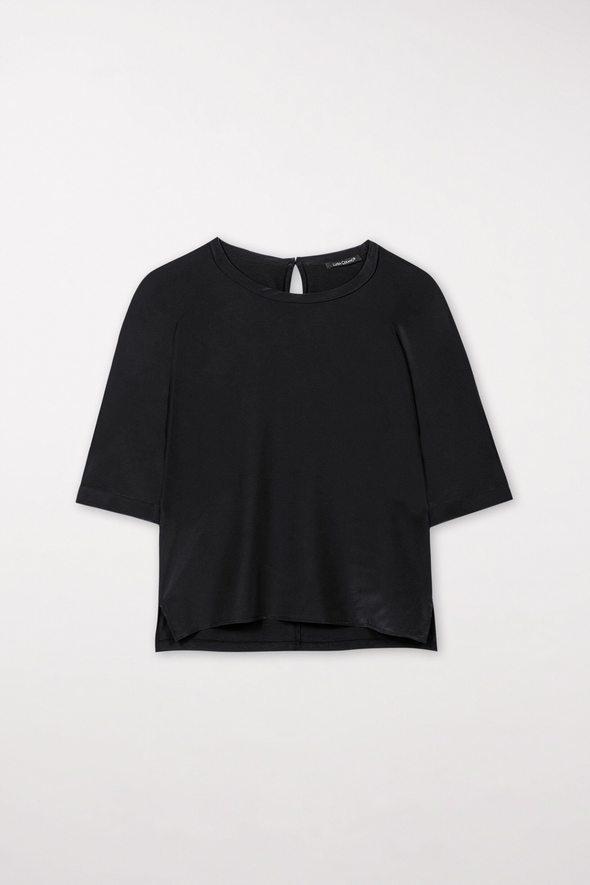 T-Shirt mit Rücken-Patch - black - Standard | Artikel Front