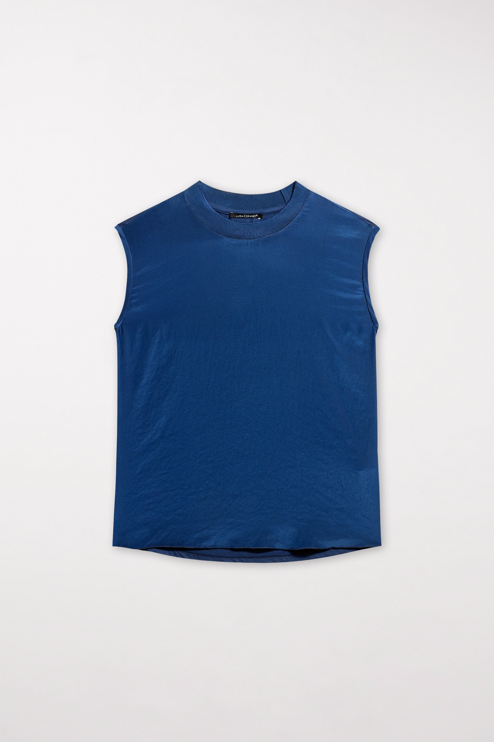 Basic-Top mit Rippdetail - deep blue - Standard | Artikel Front