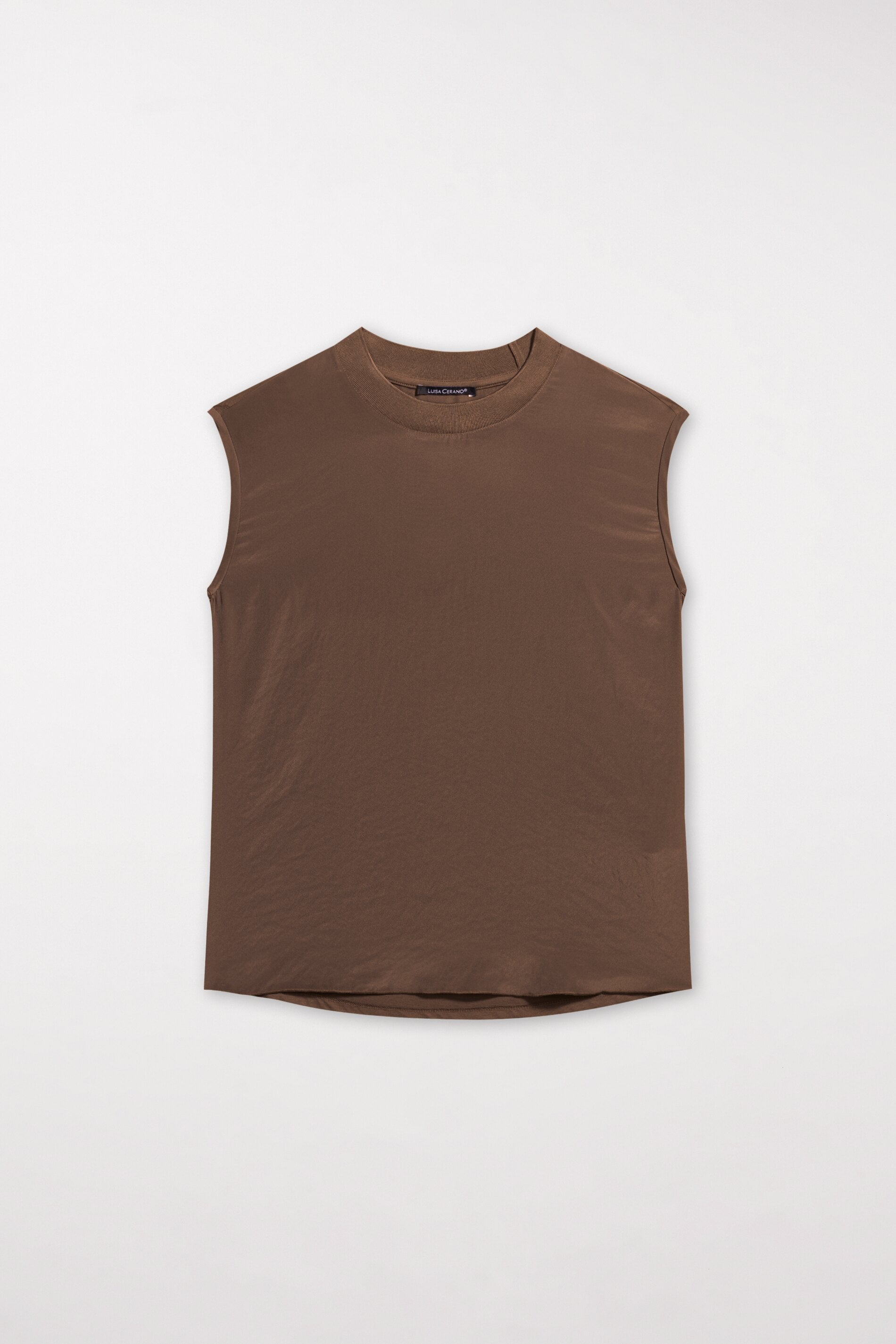 Basic-Top mit Rippdetail - hazelnut - Standard | Artikel Front