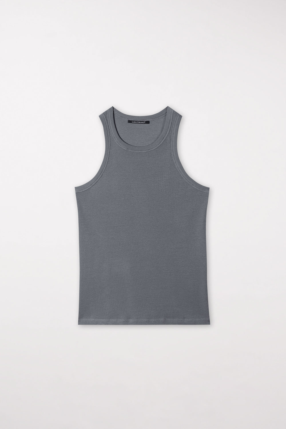 Basic-Tanktop - greyish blue - Standard
