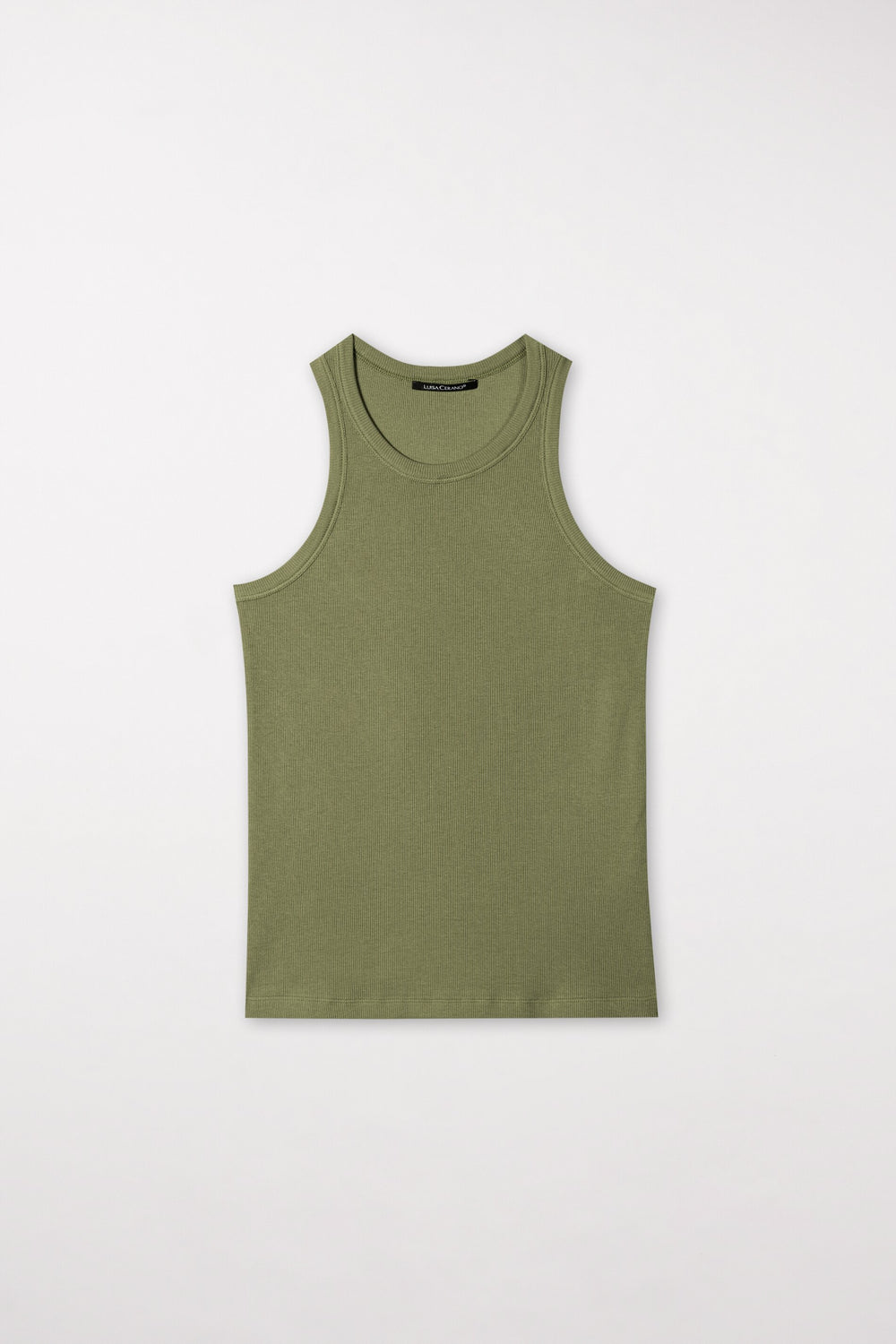 Basic-Tanktop - moss green - Standard