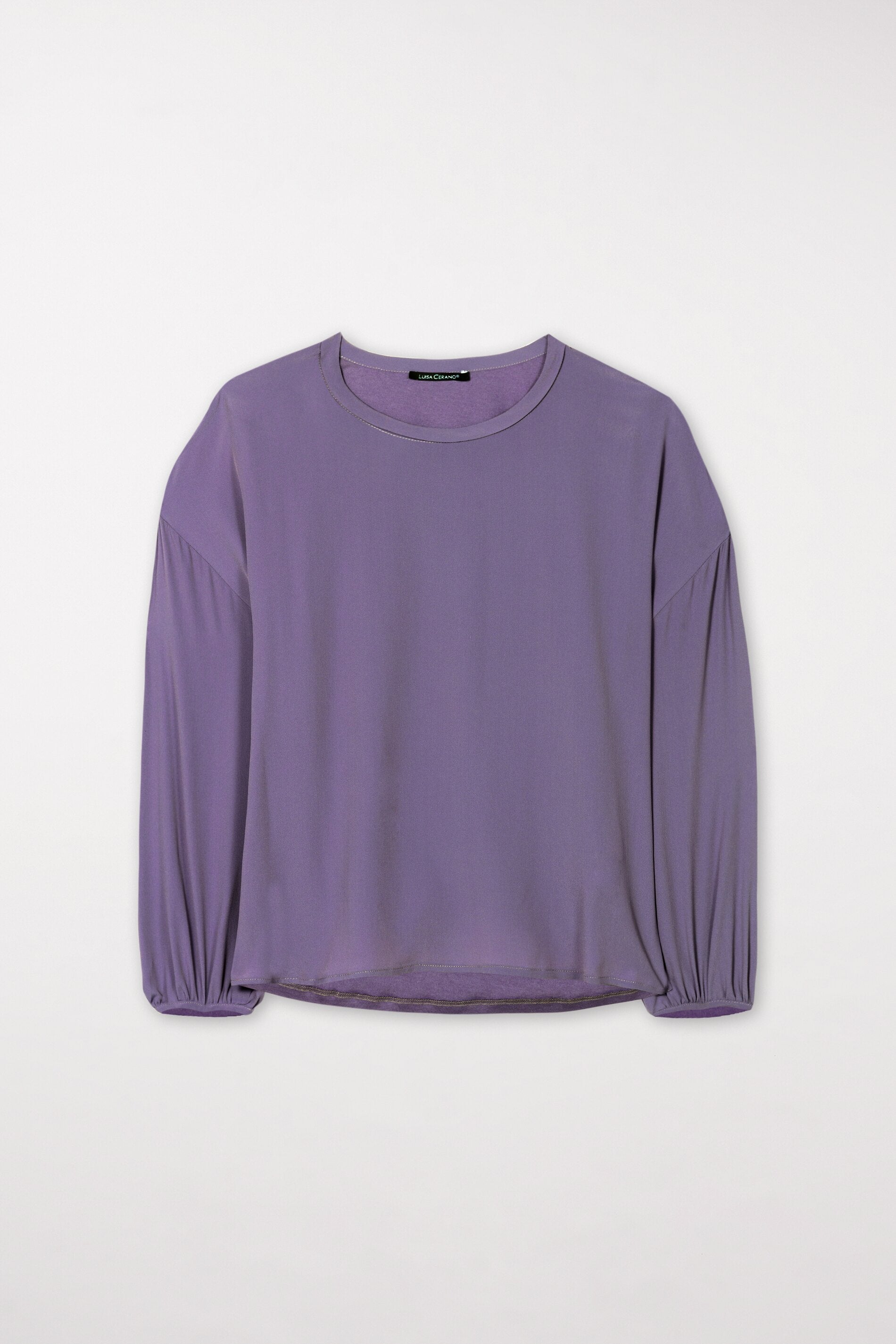 Blusenshirt aus Seiden-Mix - mauve - Standard | Artikel Front