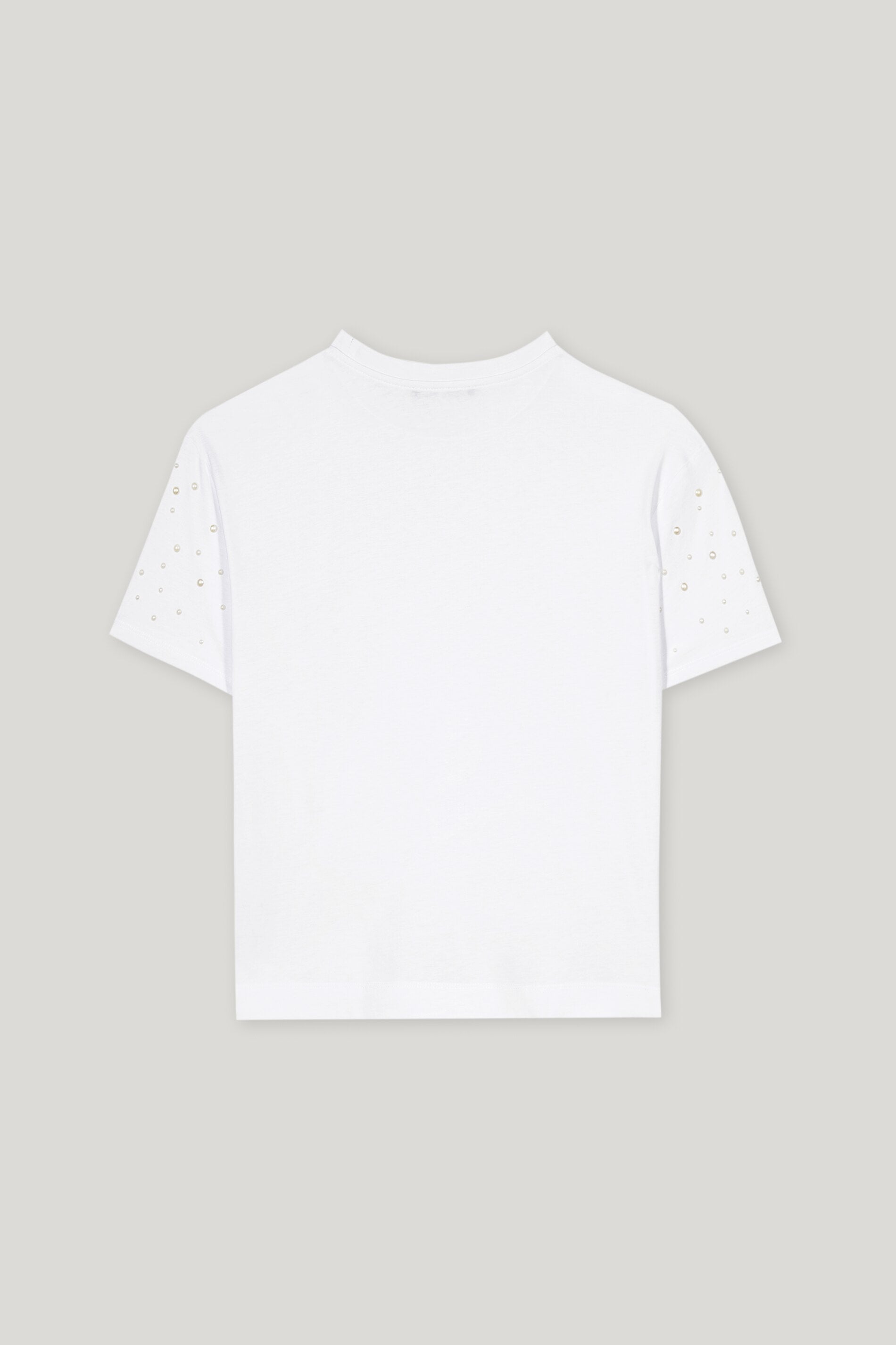 T-Shirt mit Perlen - bleached white - Standard | Artikel Rück