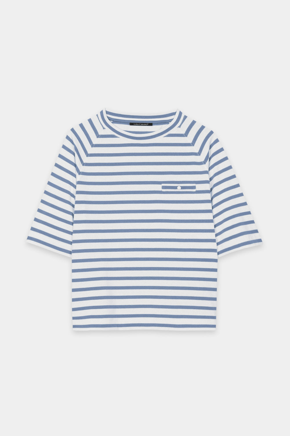 Striped shirt with button detail - casual blue / cream - Standard